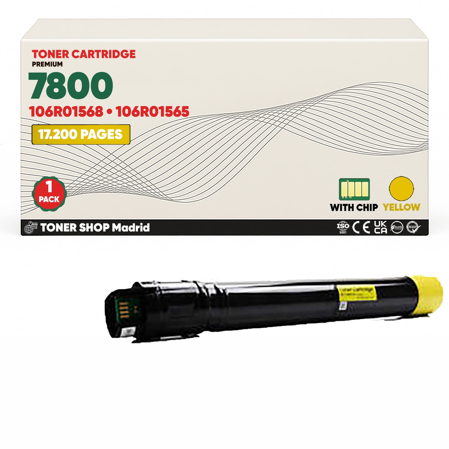 BDink Pack 4 Tóner Compatible Xerox Phaser 7800 (4 Pack)