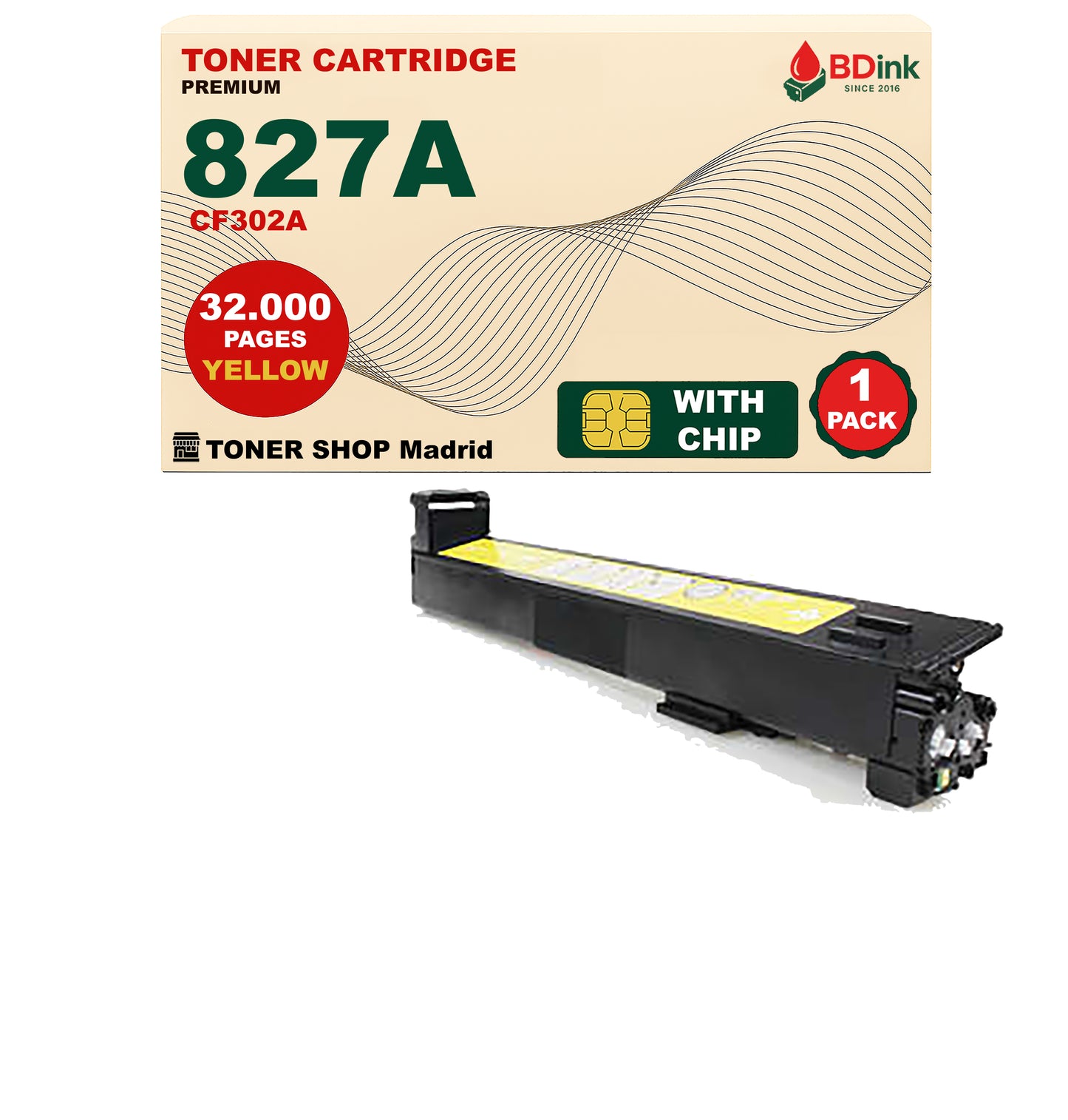 BDink Tóner Compatible HP 827A (Pack 4 CMYK) CF300A CF301A CF302A CF303A