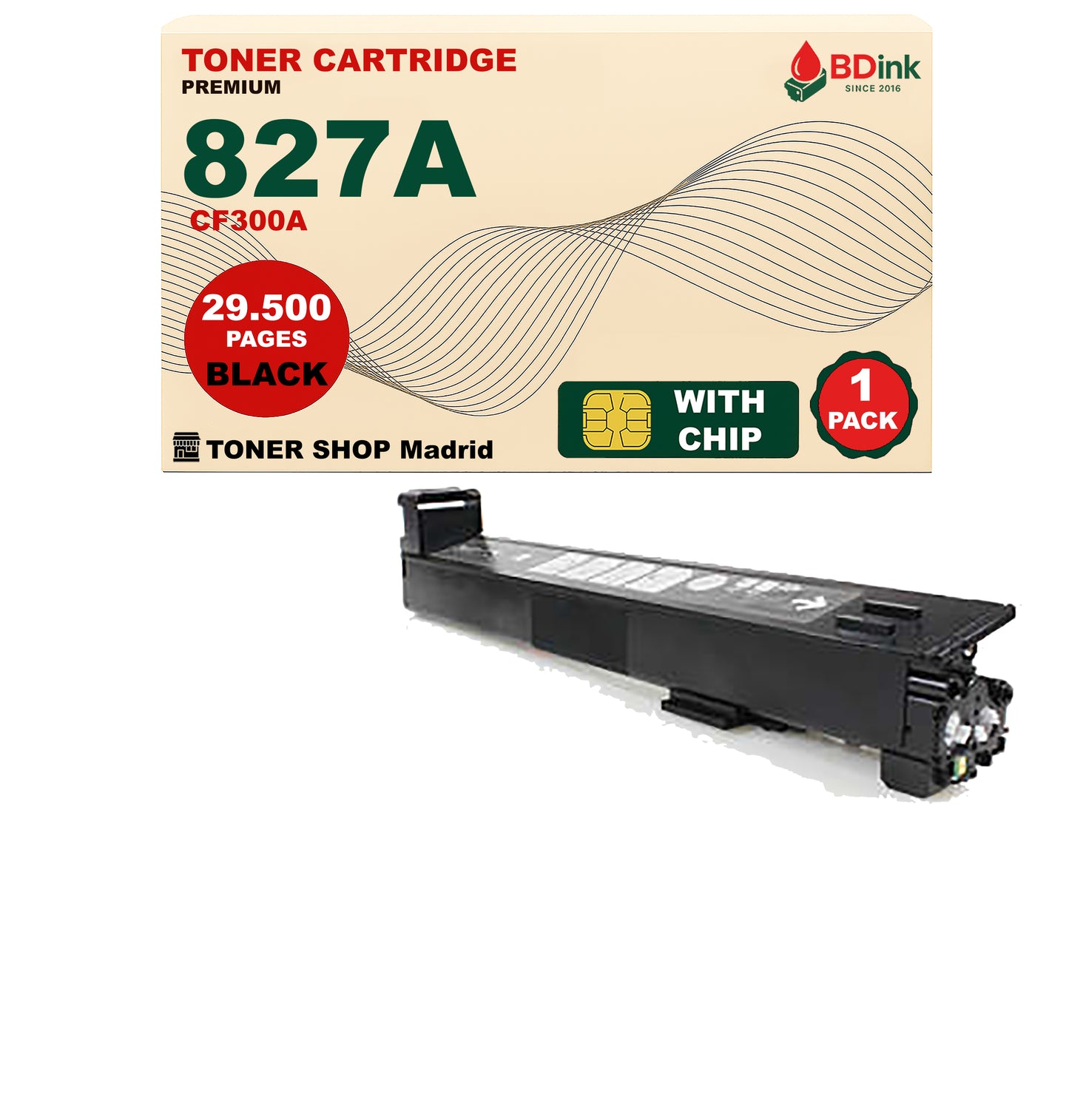 BDink Tóner Compatible HP 827A (Pack 4 CMYK) CF300A CF301A CF302A CF303A