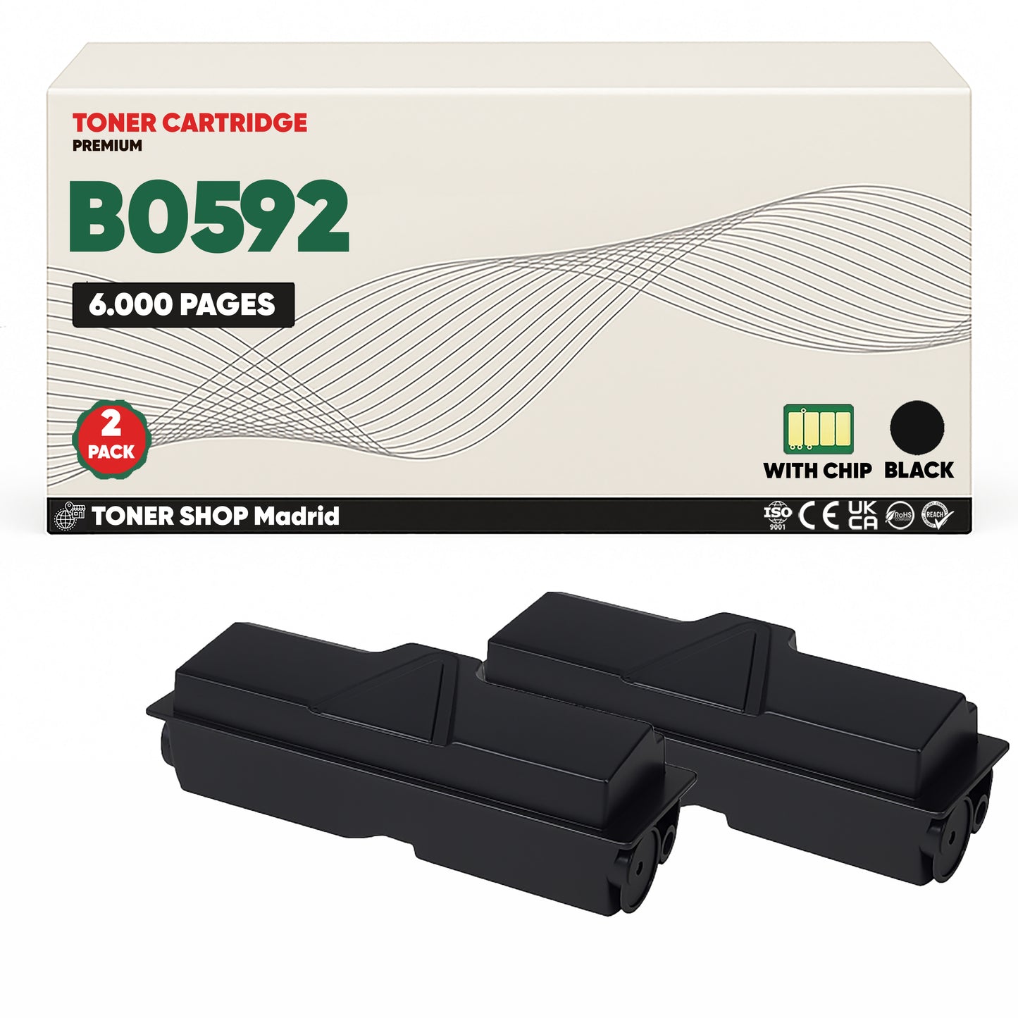 BDink Cartucho Tóner Compatible Olivetti B0592 Negro