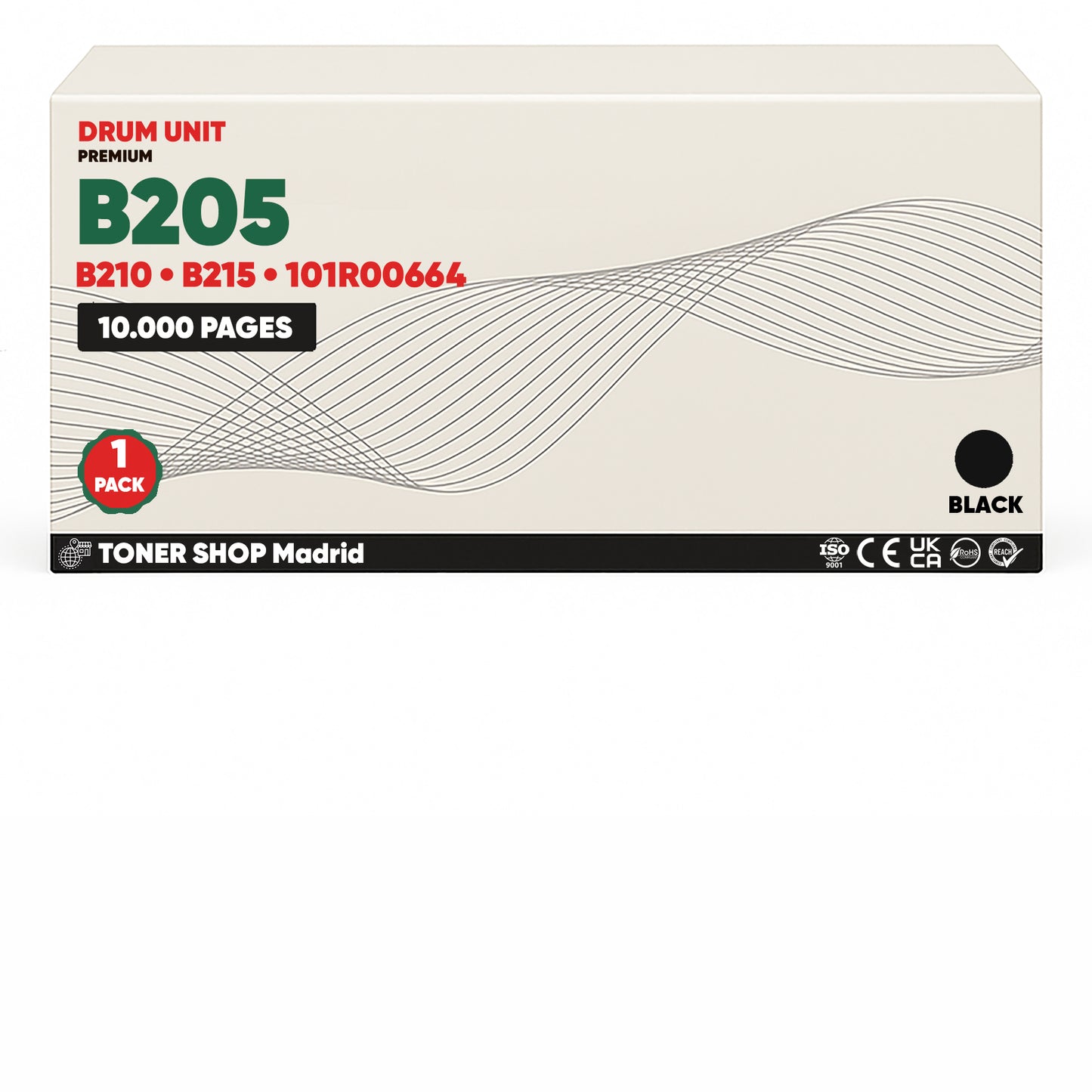 BDink Tambor de Imagen Compatible Xerox B205/B215 Negro (Drum)