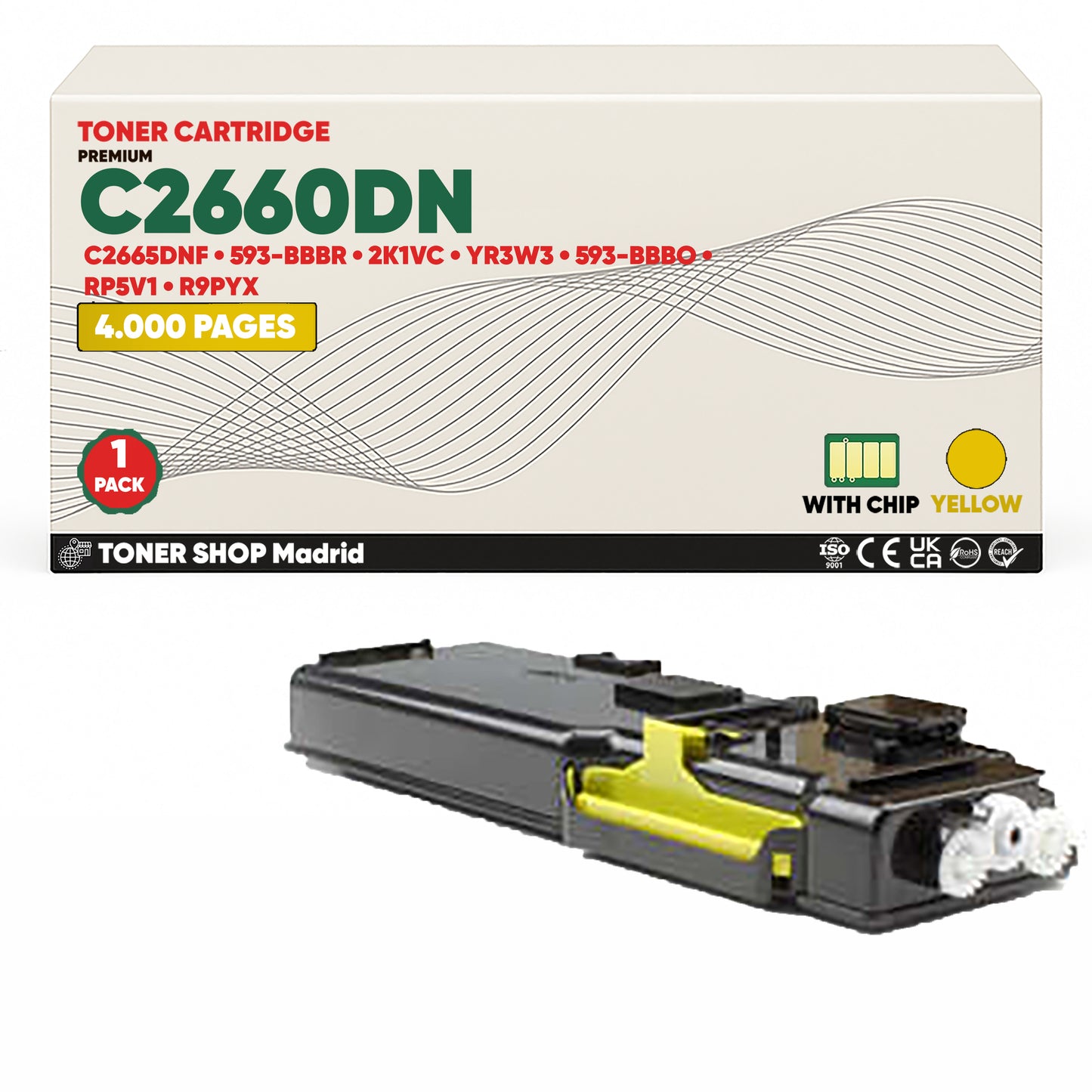 BDink Tóner Compatible Dell C2660DN/C2665DNF (Pack 4 CMYK)