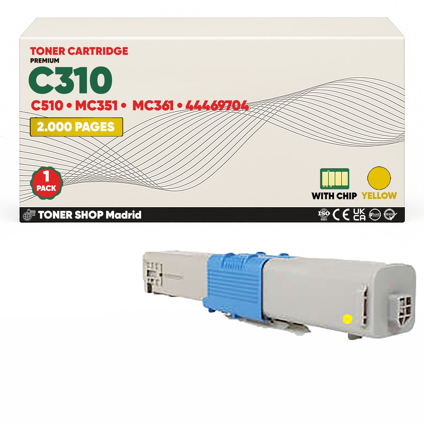 BDink Tóner Compatible OKI C310/C510/MC351/MC361 (Pack 4 CMYK)