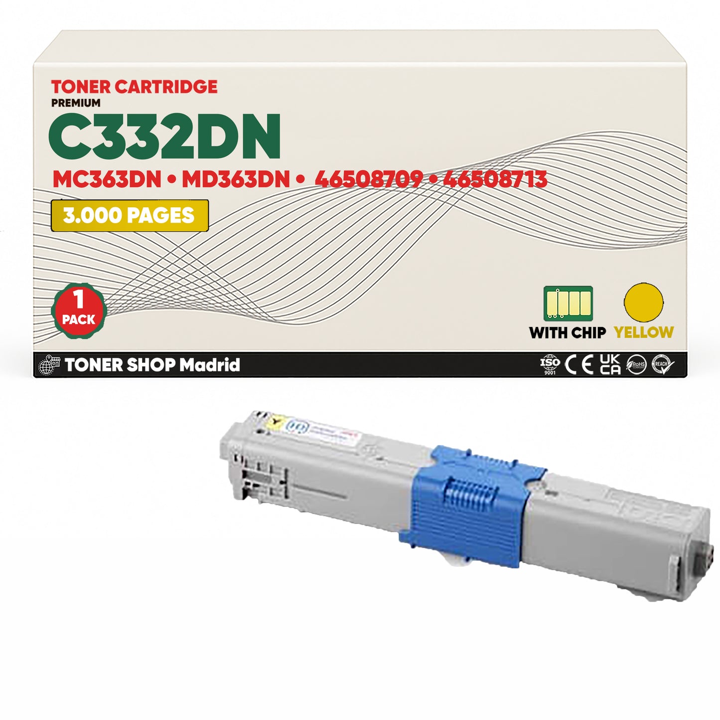 BDink Tóner Compatible OKI C332DN/MC363DN/MD363DN (Pack 4 CMYK)
