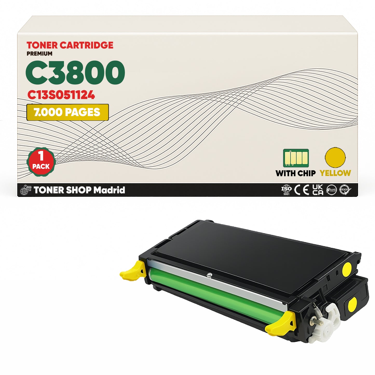 BDink Tóner Compatible Epson C3800 (Pack 4 CMYK)