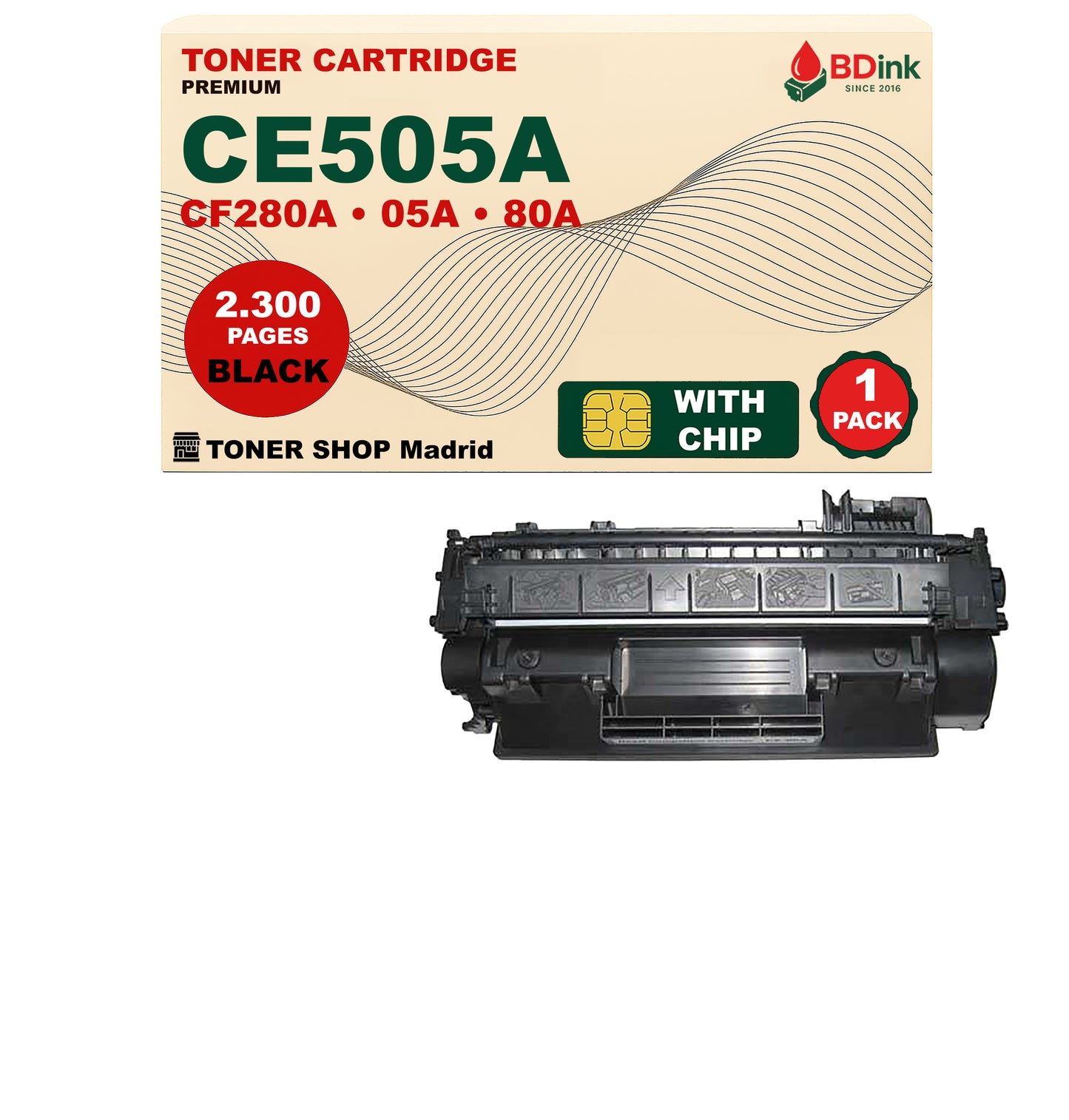 BDink Cartucho Tóner Compatible HP 05A/80A - CE505A/CF280A Negro