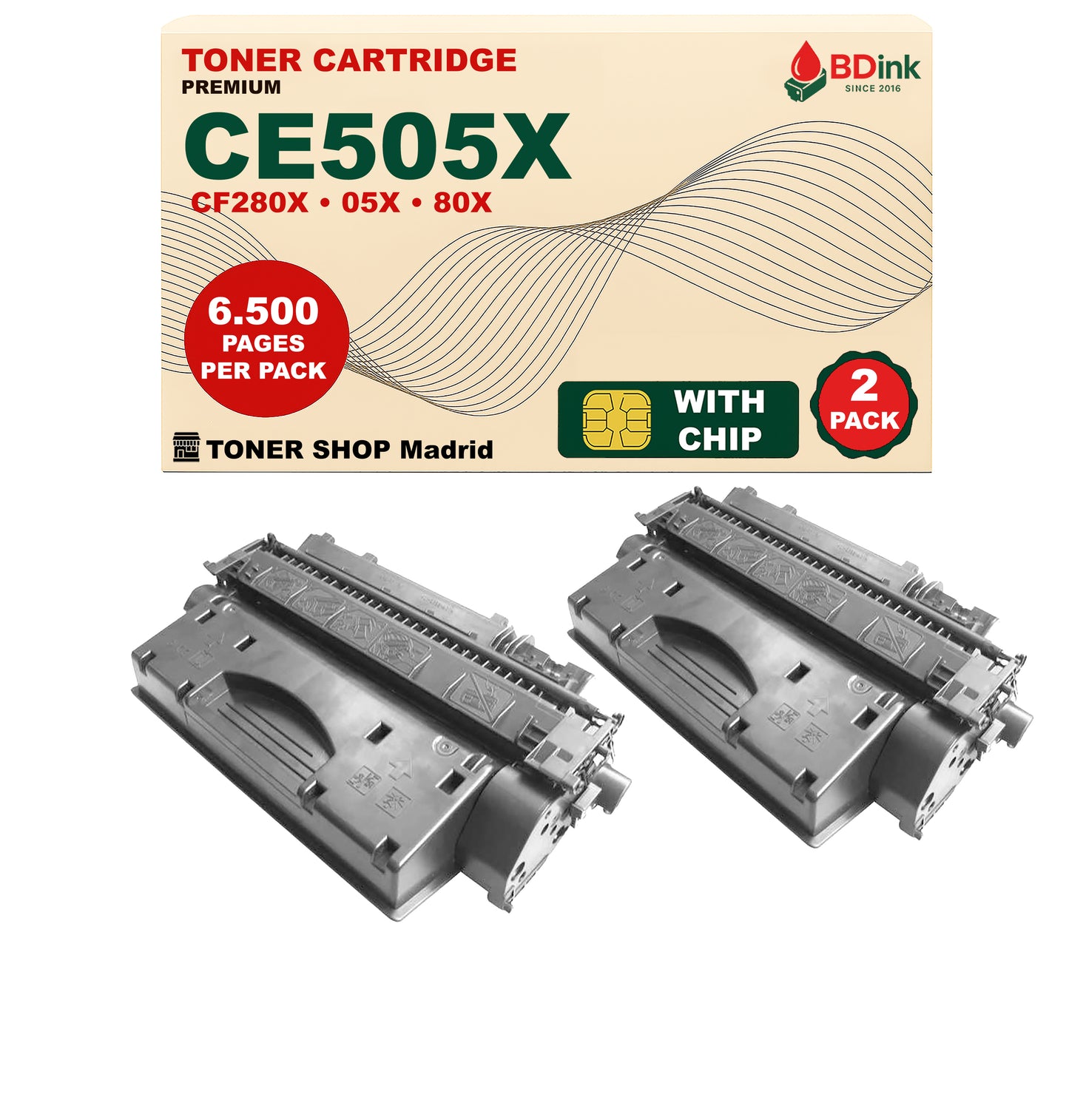 BDink Cartucho Tóner Compatible HP CE505X/CF280X - 05X/80X Negro
