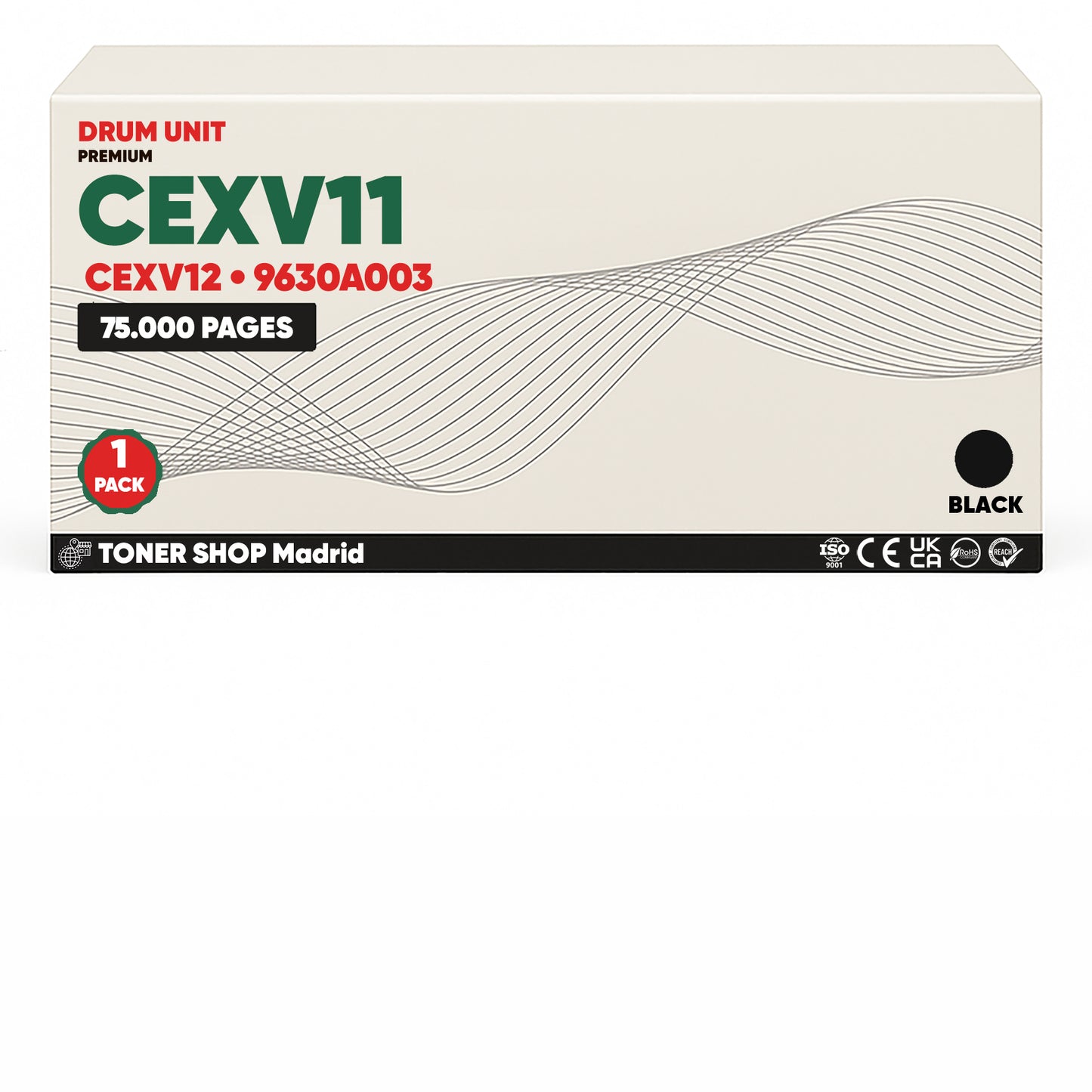 BDink Tambor Compatible Canon CEXV11/CEXV12 Negro (Pack 1) Drum