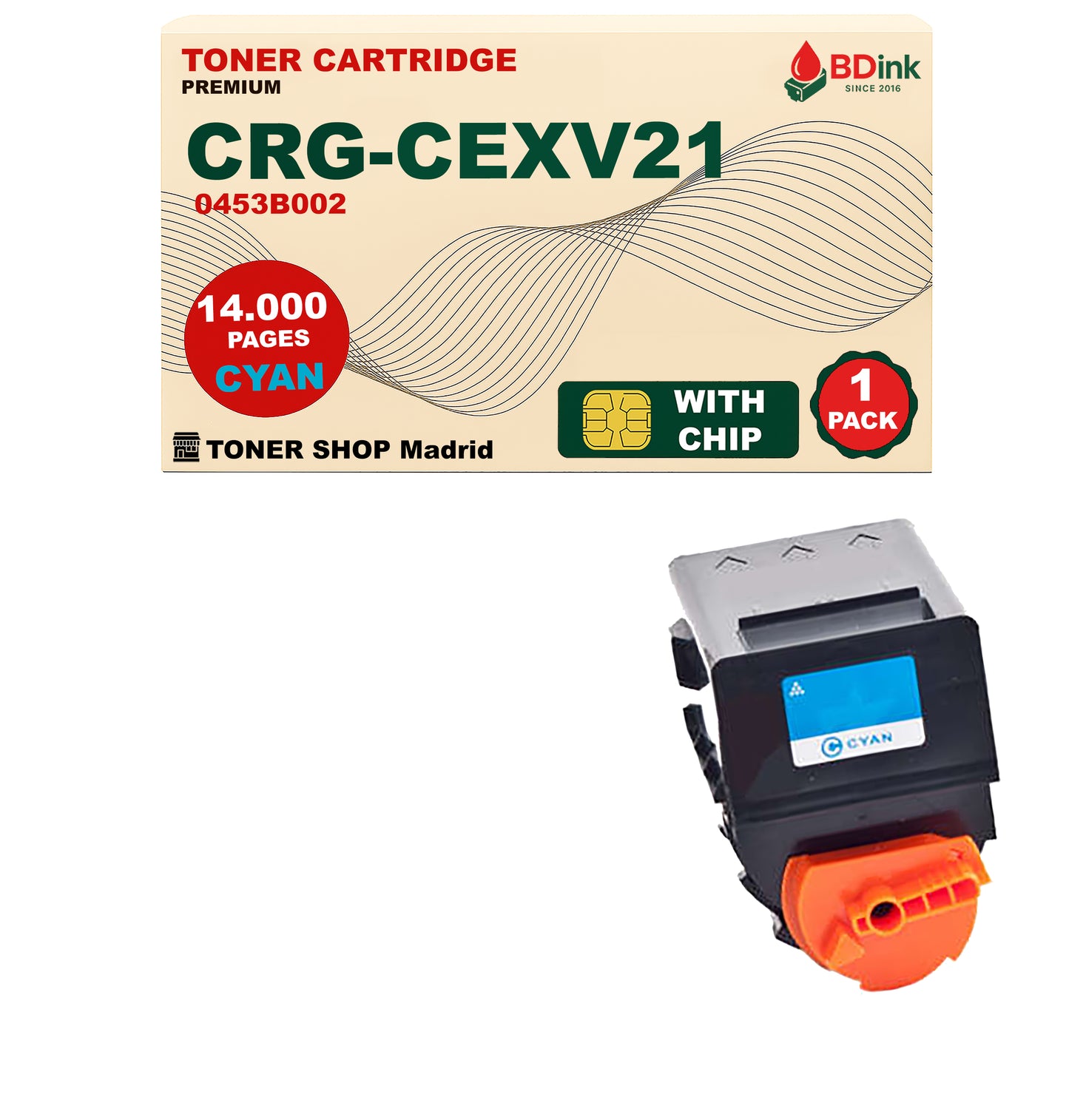 BDink Tóner Compatible Canon C-EXV21 (CMYK 4 Pack)