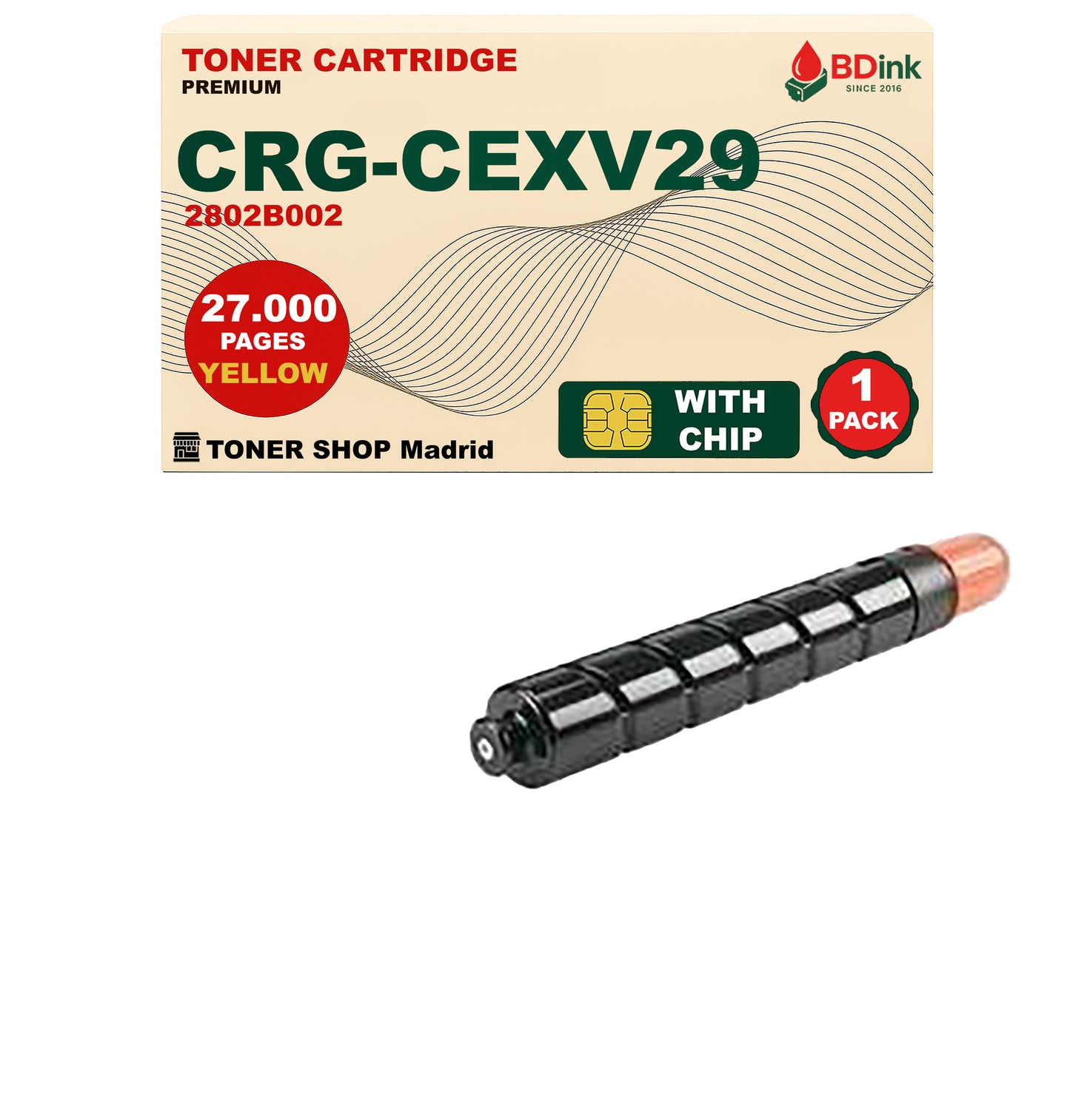 BDink Tóner Compatible Canon CEXV29 (CMYK 4 Pack)