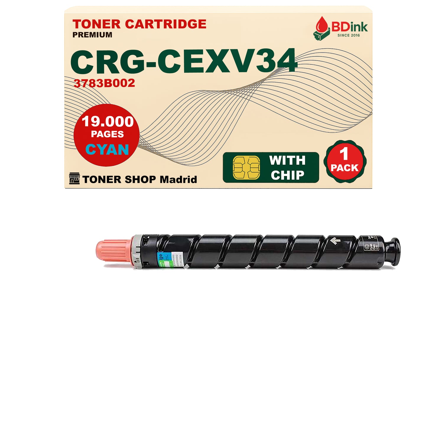 BDink Tóner Compatible Canon C-EXV34 (CMYK 4 Pack)