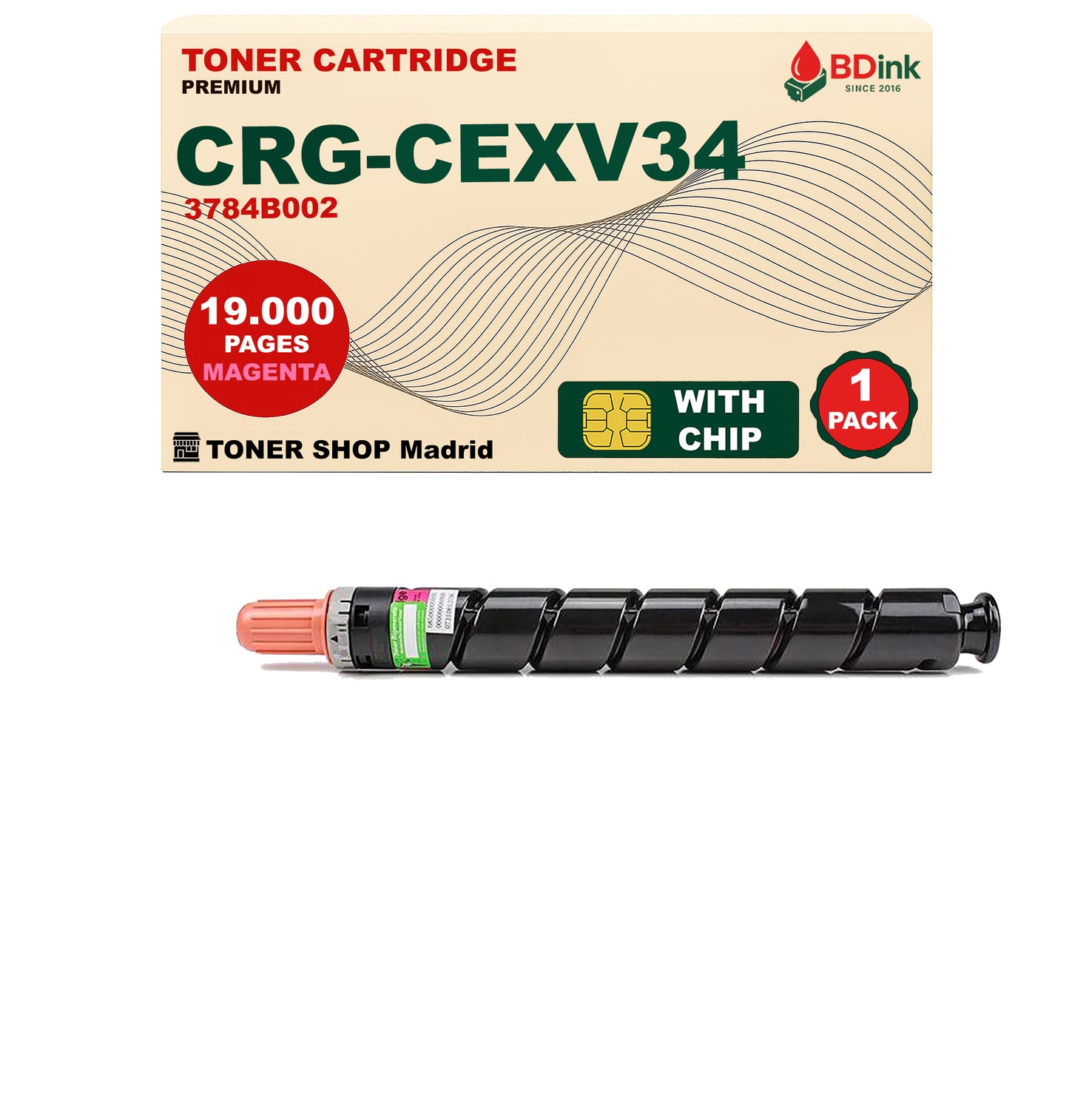 BDink Tóner Compatible Canon C-EXV34 (CMYK 4 Pack)