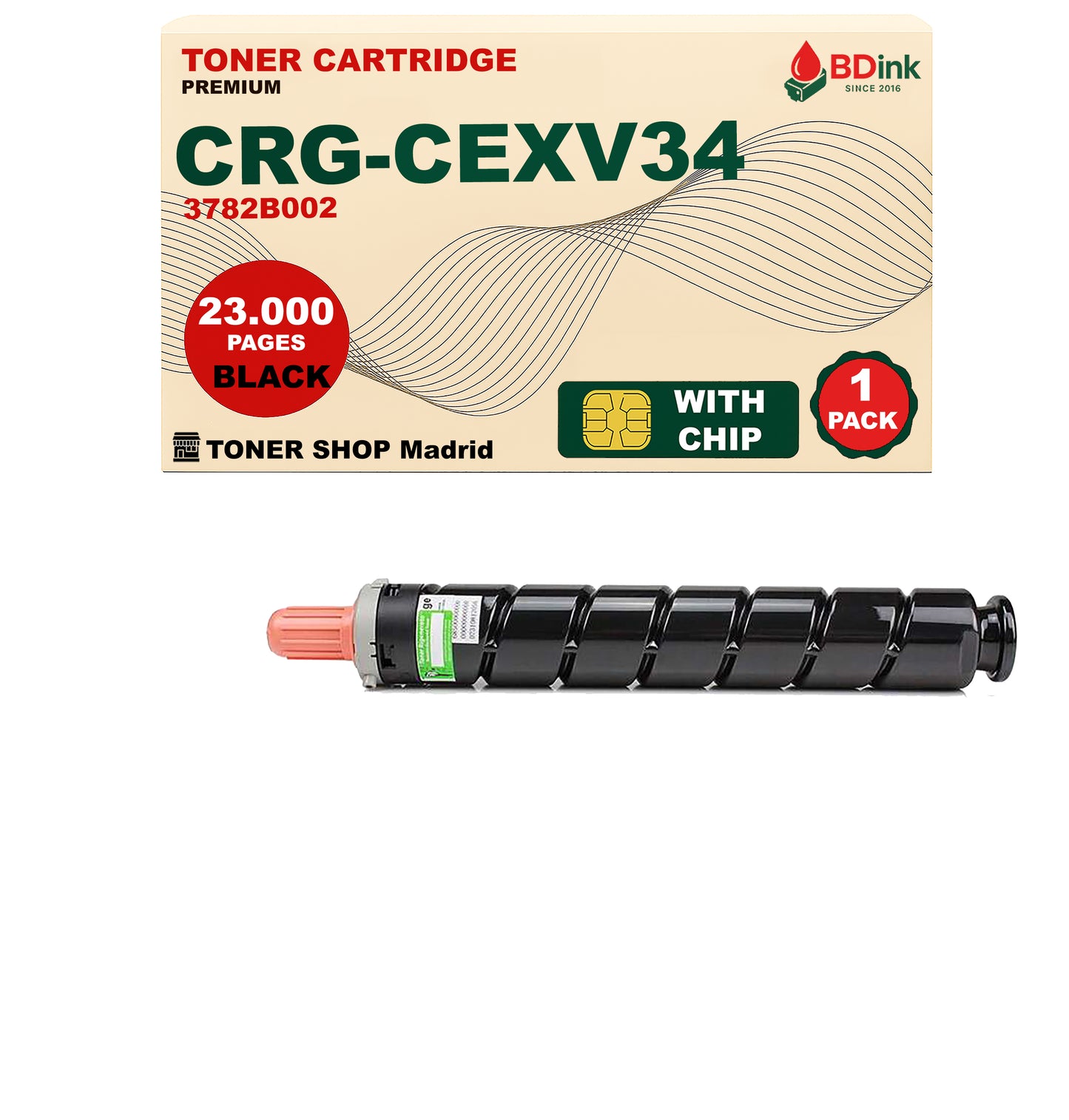 BDink Tóner Compatible Canon C-EXV34 (CMYK 4 Pack)