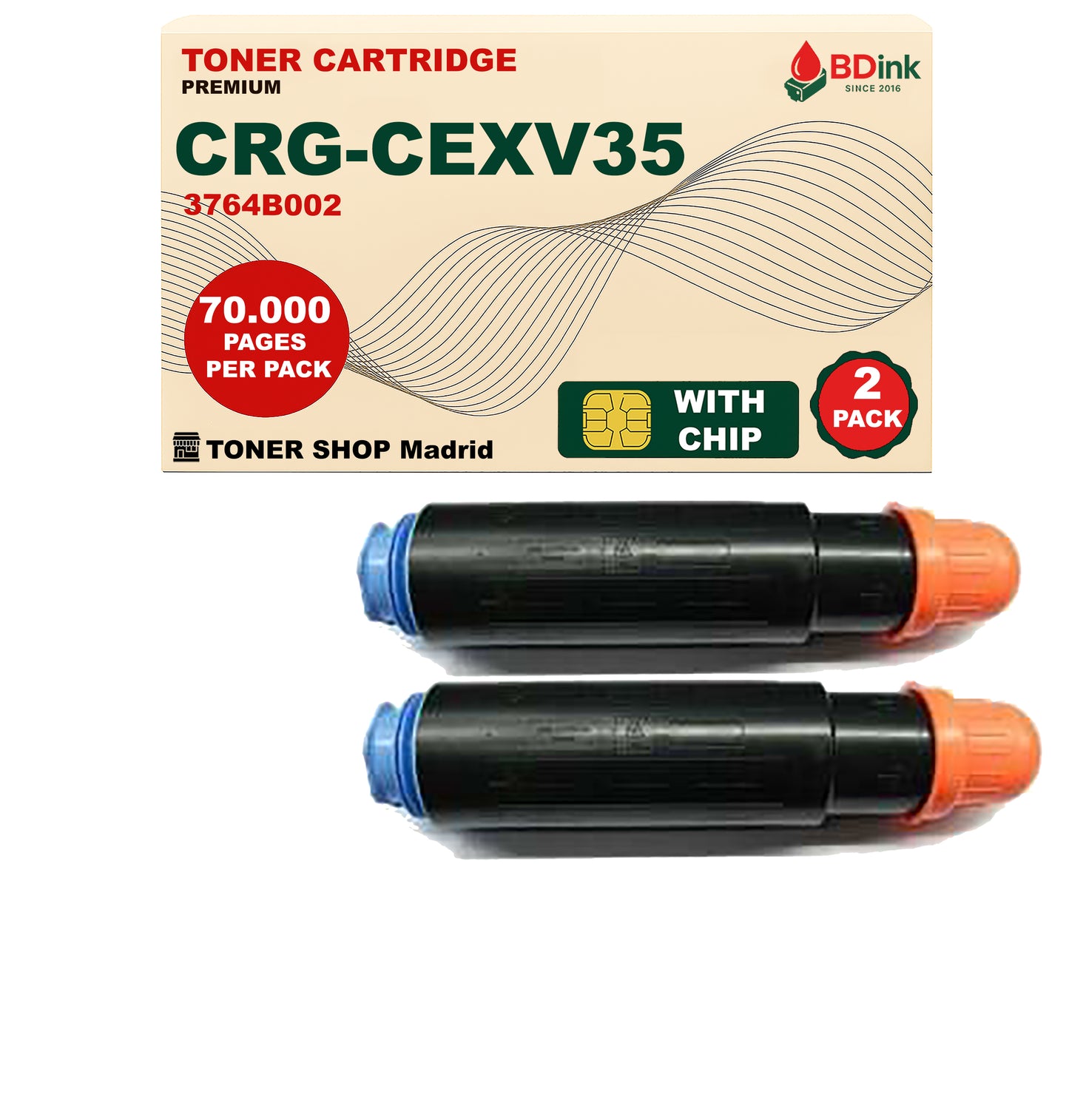 BDink Cartucho Tóner Compatible Canon CEXV35 Negro