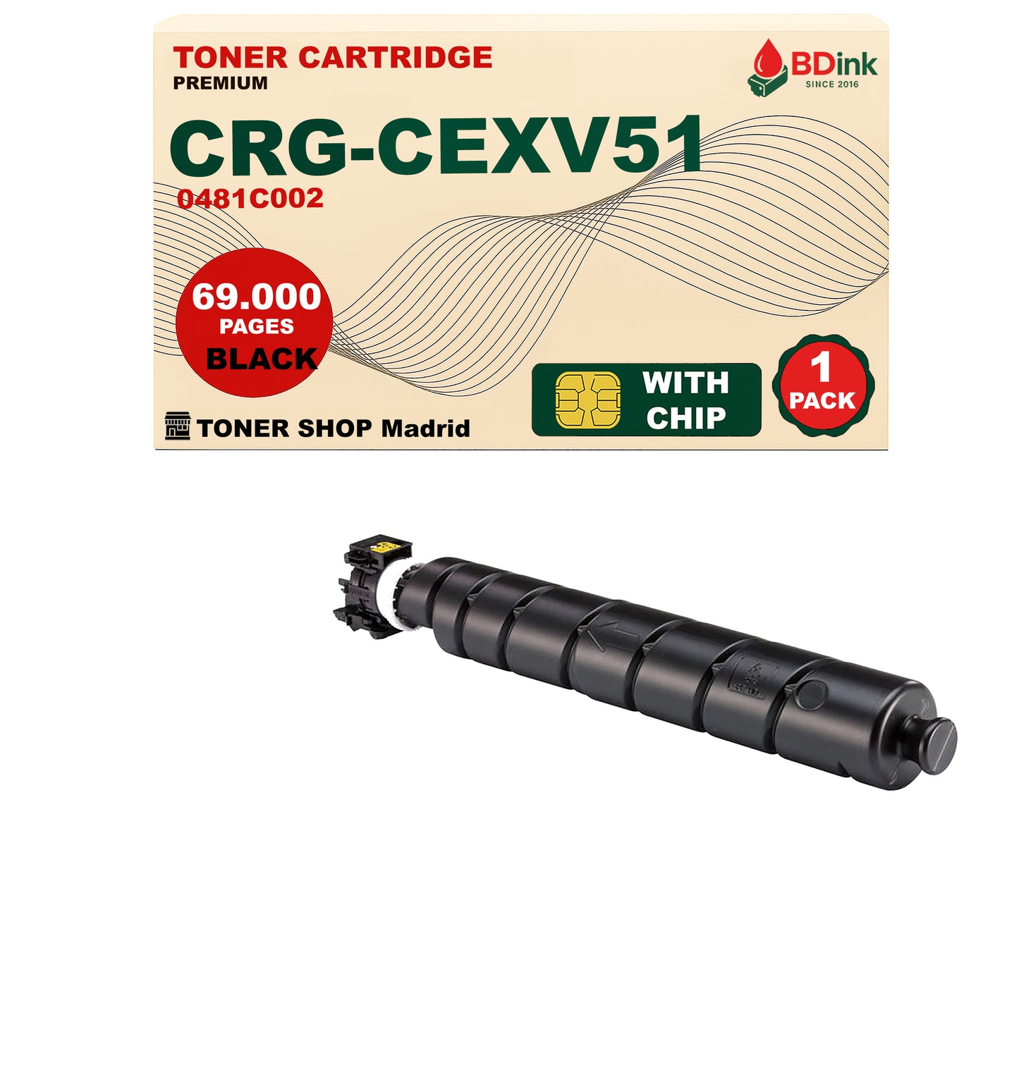BDink Tóner Compatible Canon C-EXV51 (CMYK 4 Pack)