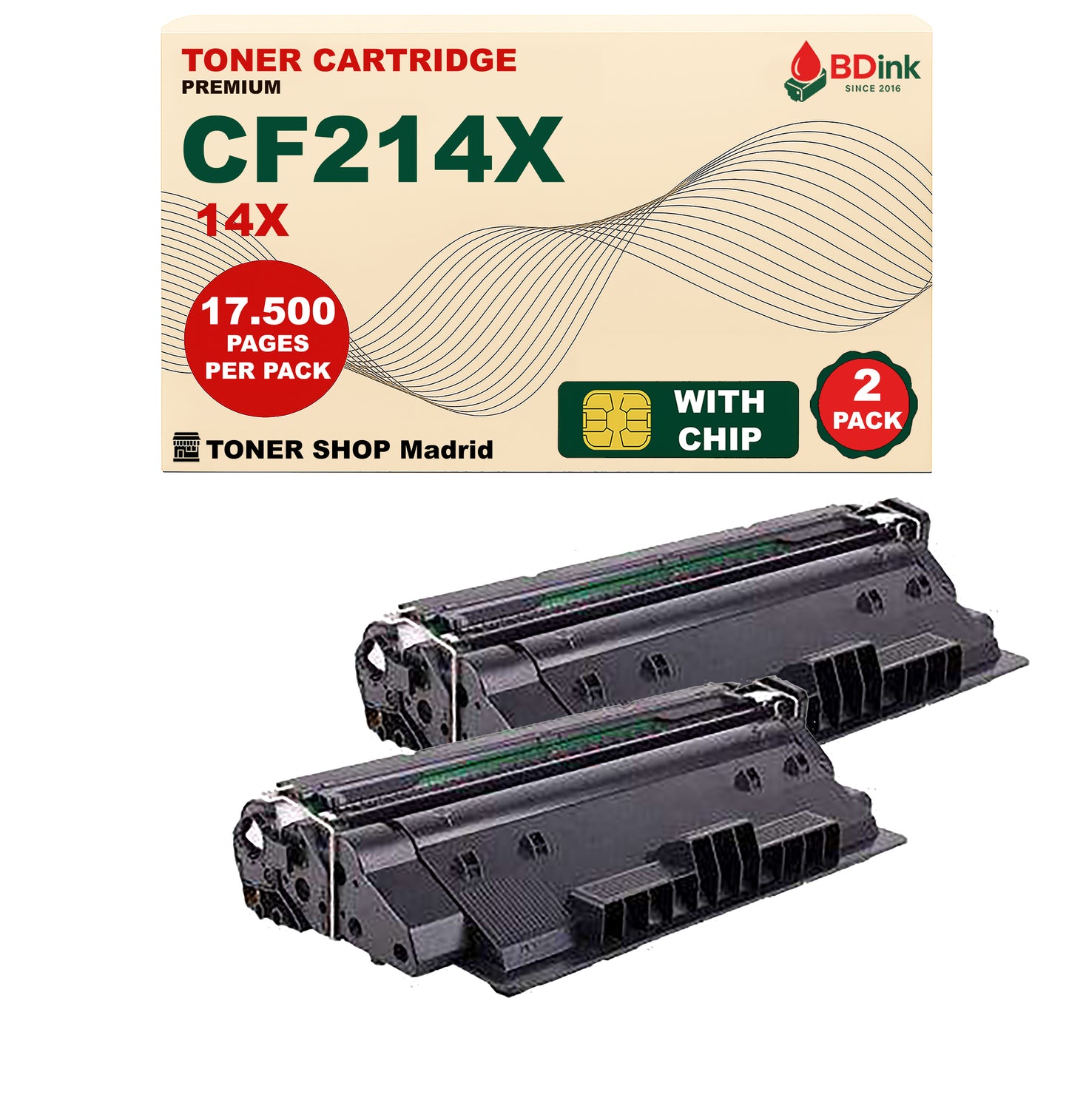 BDink Cartucho Tóner Compatible HP 14X / CF214X Negro