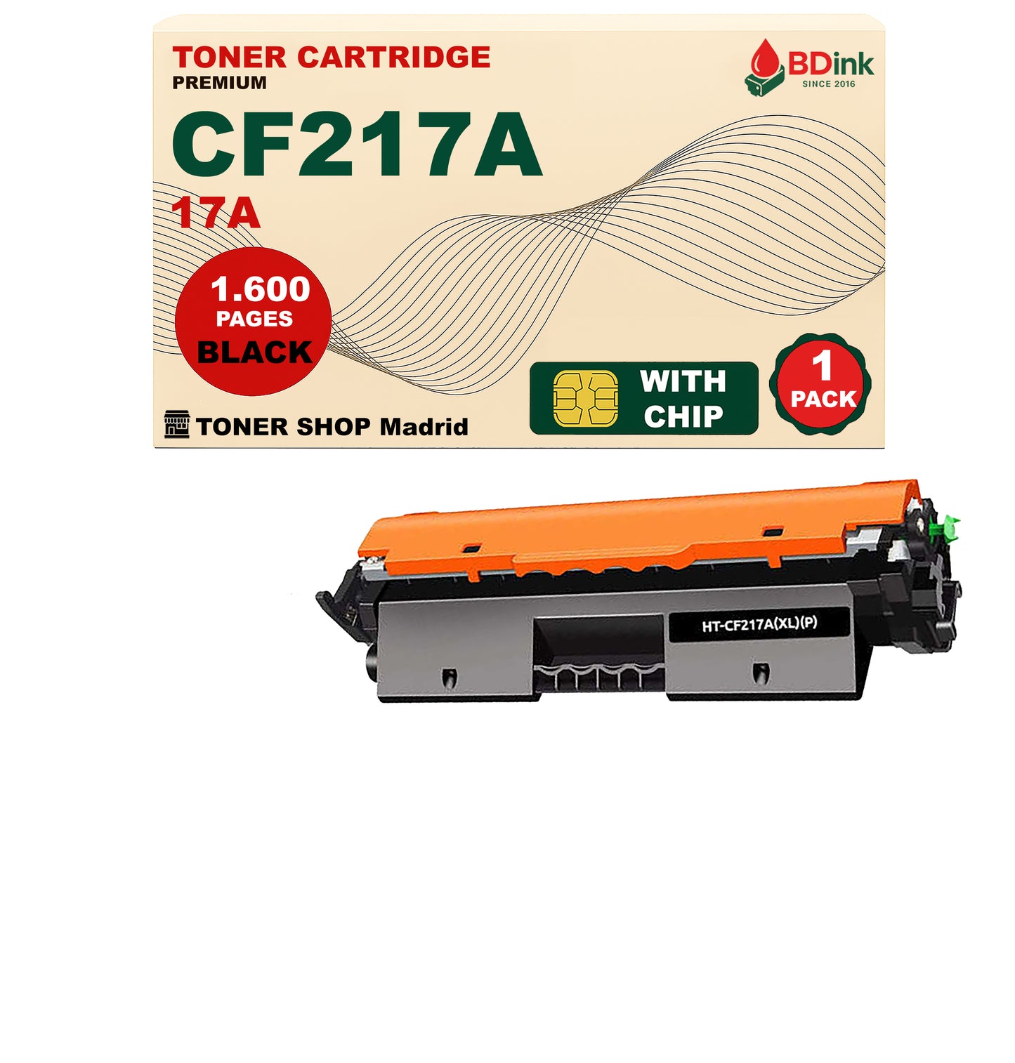 BDink Cartucho Tóner Compatible HP 17A / CF217A Negro