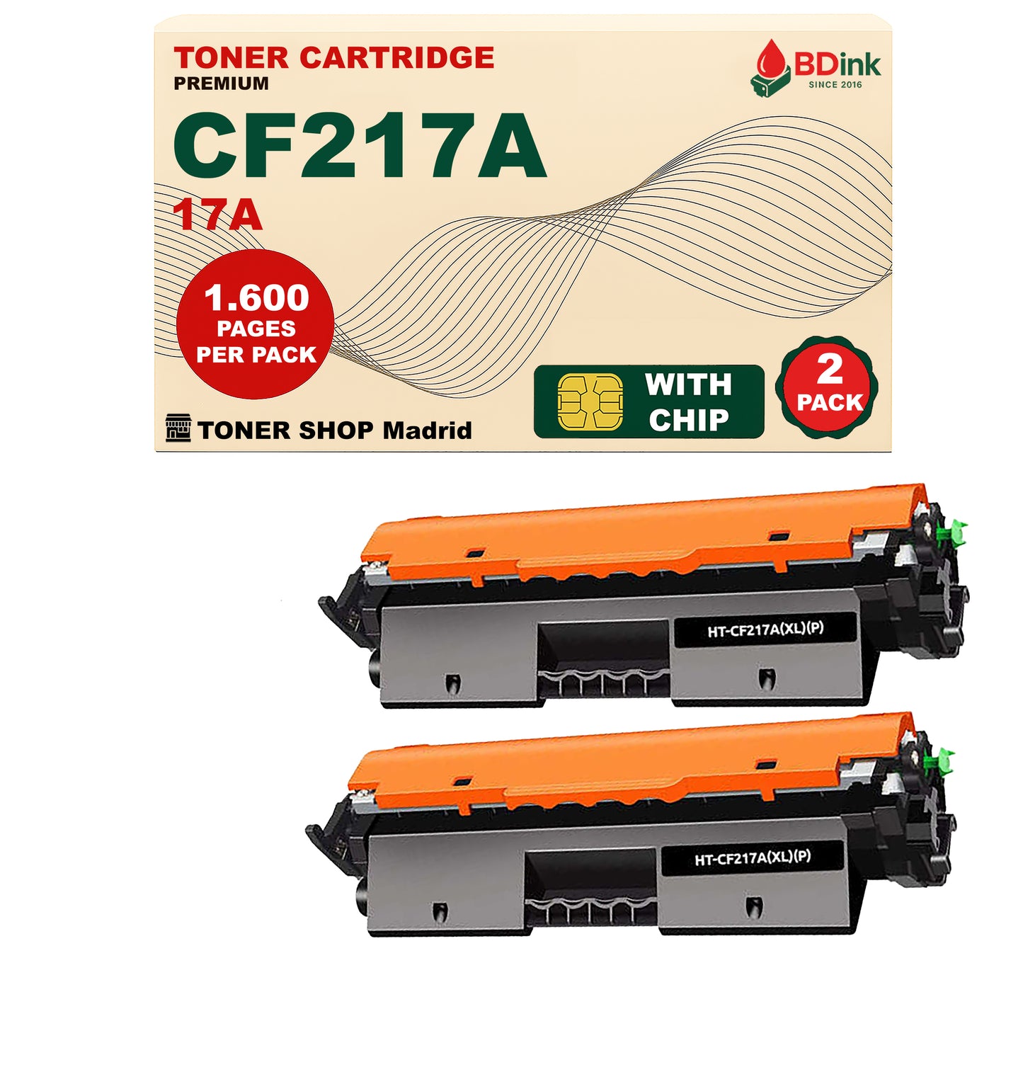 BDink Cartucho Tóner Compatible HP 17A / CF217A XL Negro