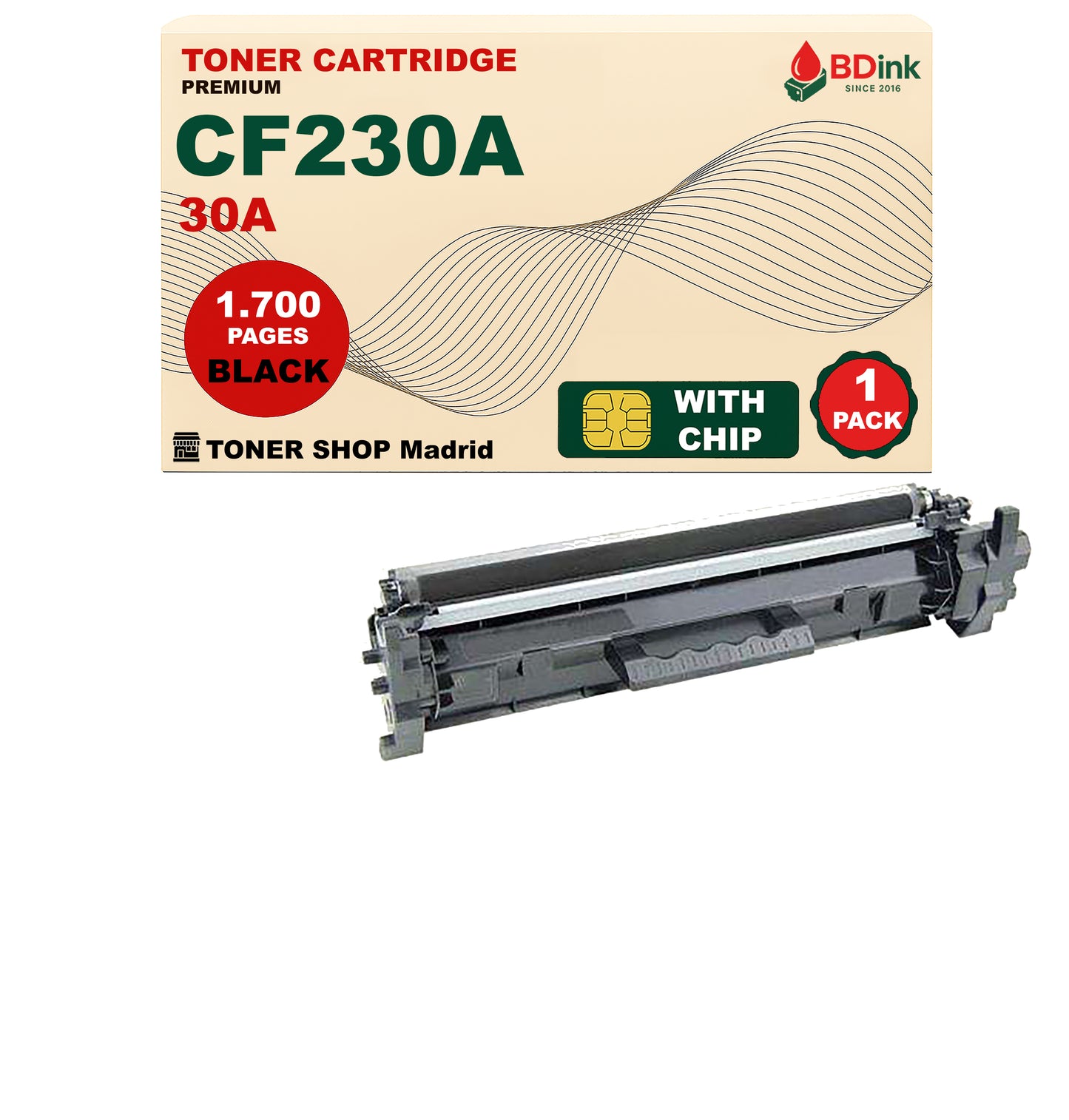 BDink Cartucho Tóner Compatible HP 30A / CF230A Negro