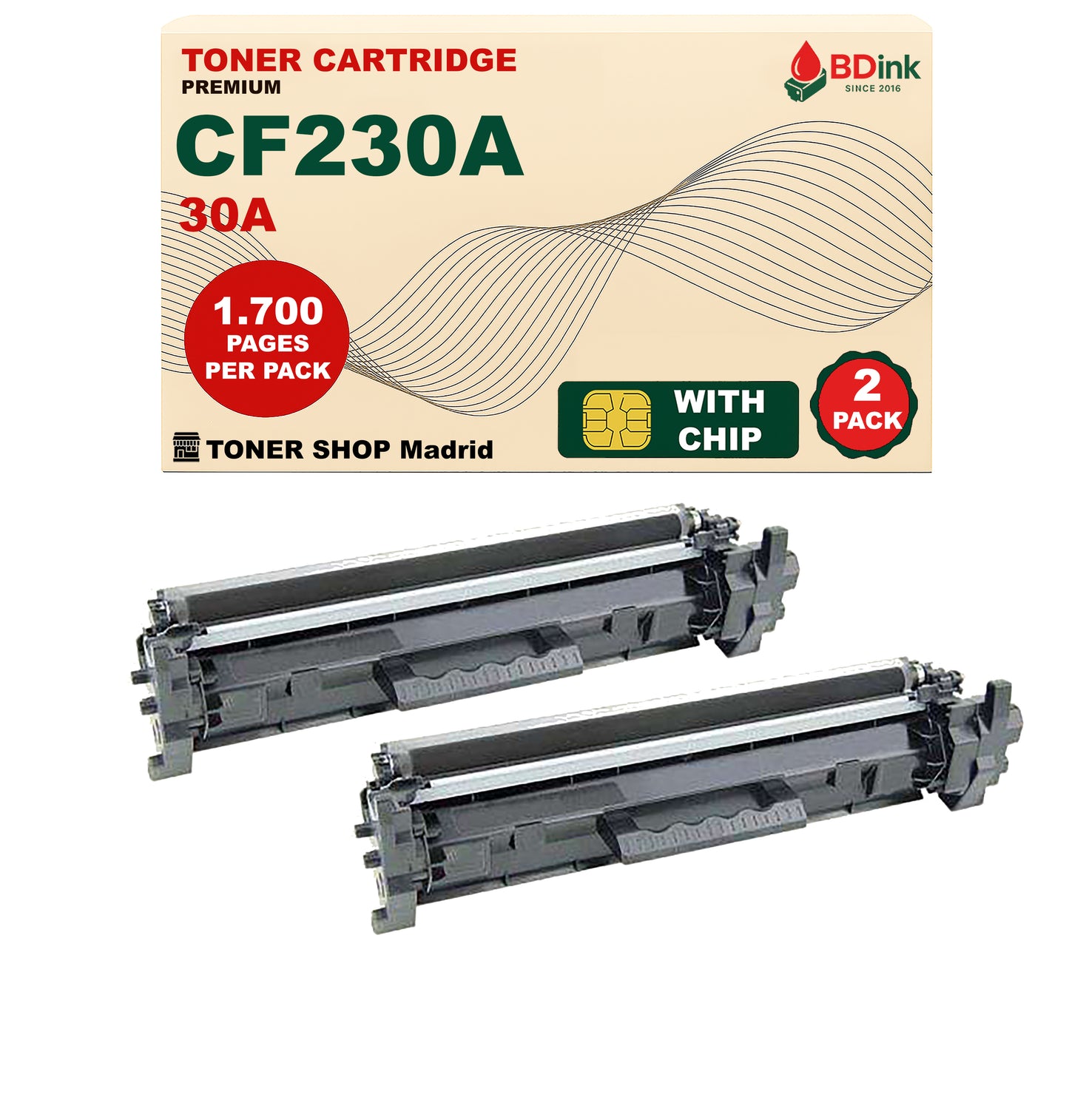 BDink Cartucho Tóner Compatible HP 30A / CF230A Negro