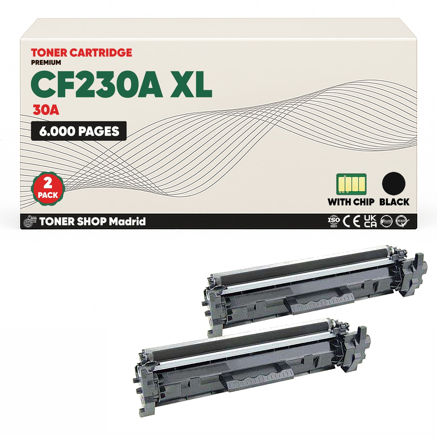 BDink Cartucho Tóner Compatible HP 30A / CF230A XL Negro