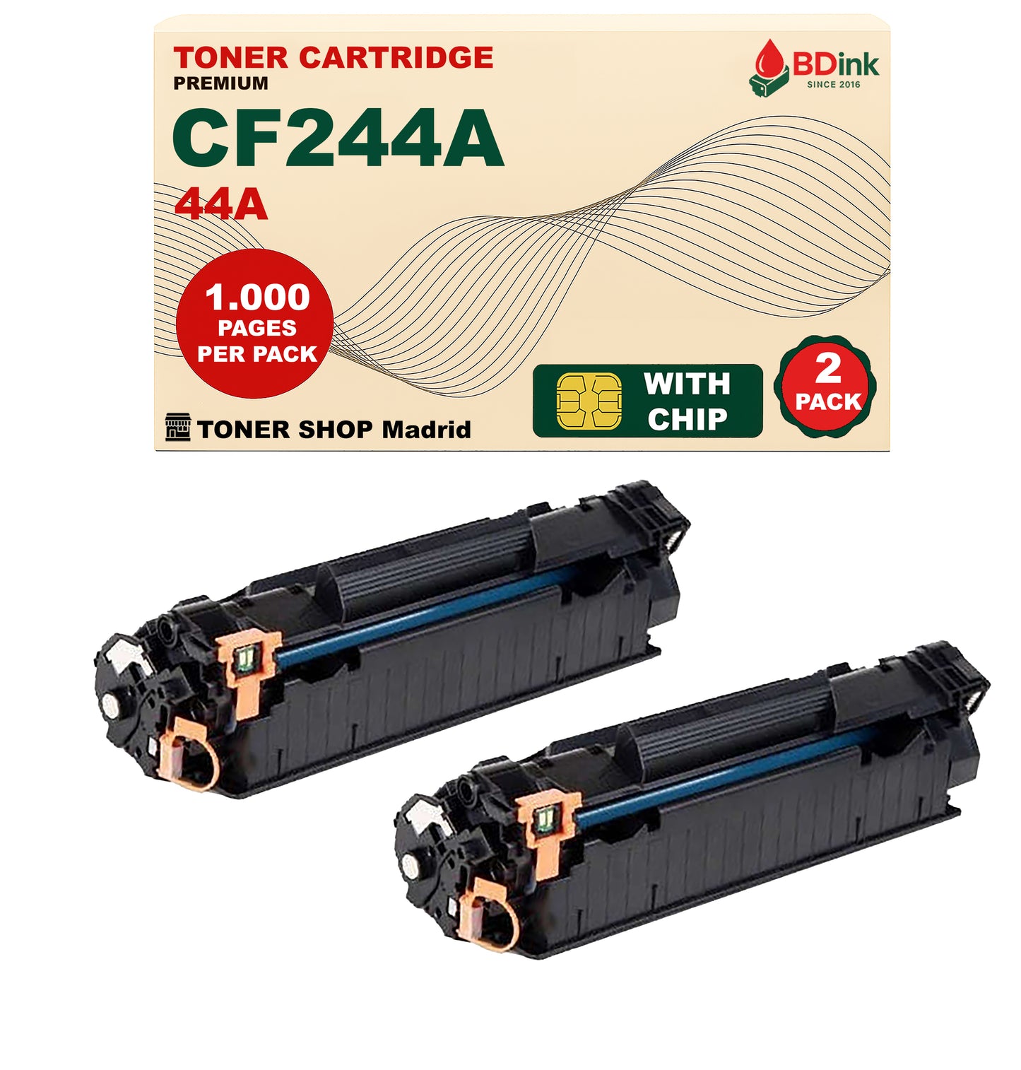 BDink Cartucho Tóner Compatible HP 44A / CF244A Negro