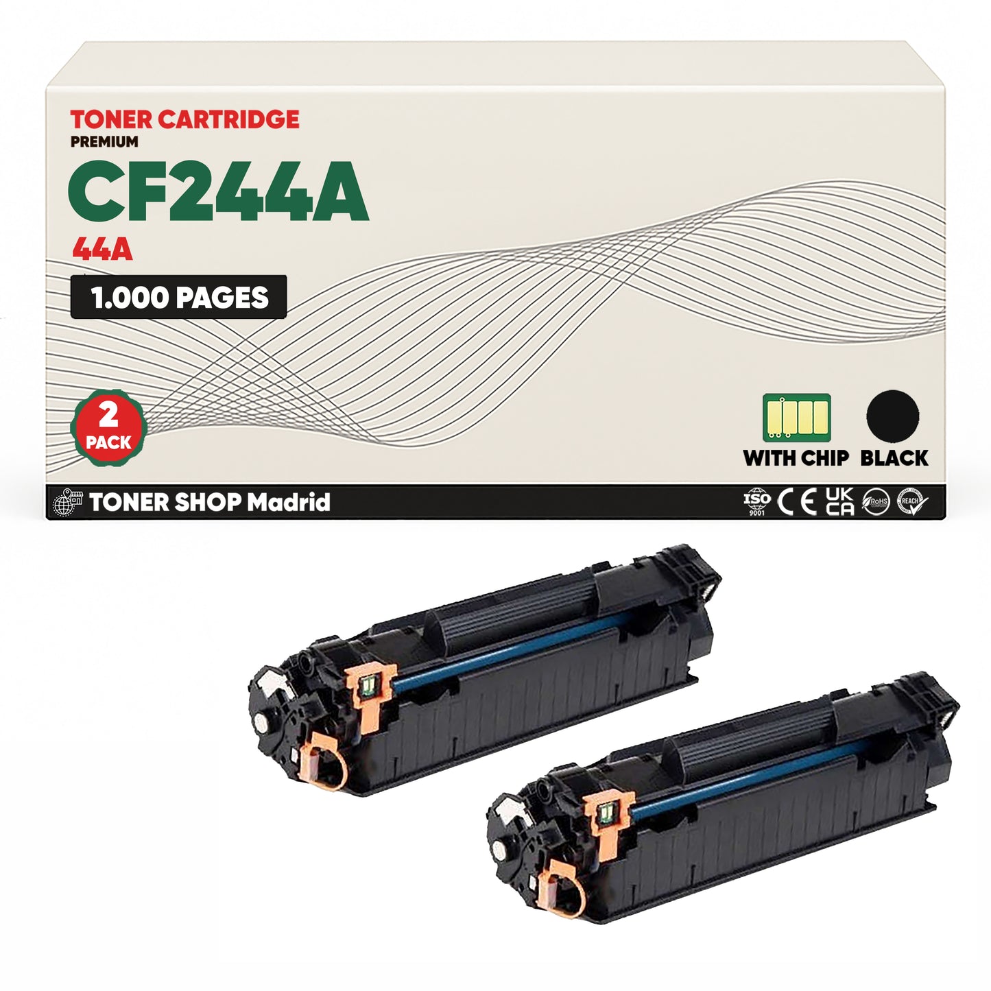 BDink Cartucho Tóner Compatible HP 44A / CF244A Negro