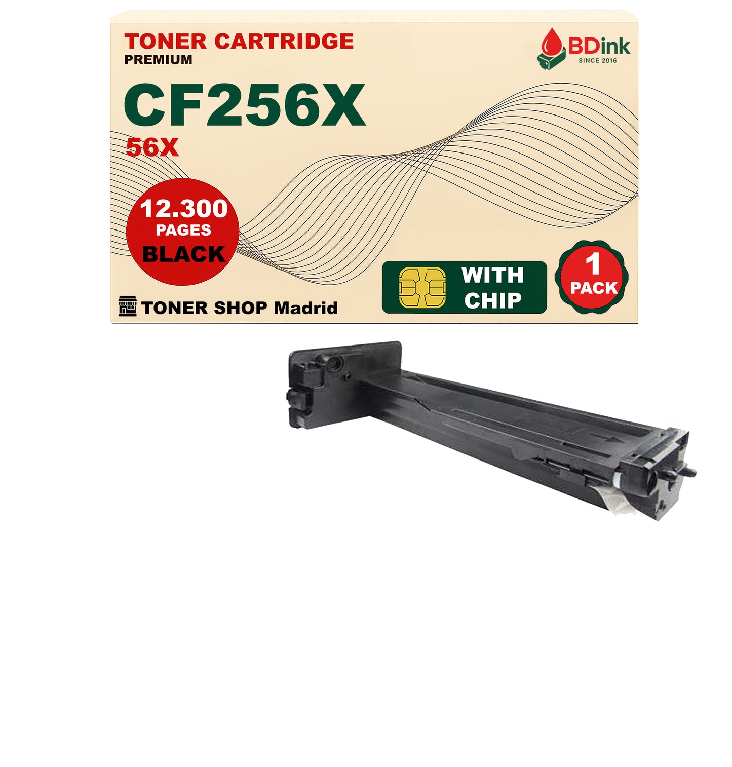BDink Cartucho Tóner Compatible HP 56X / CF256X Negro