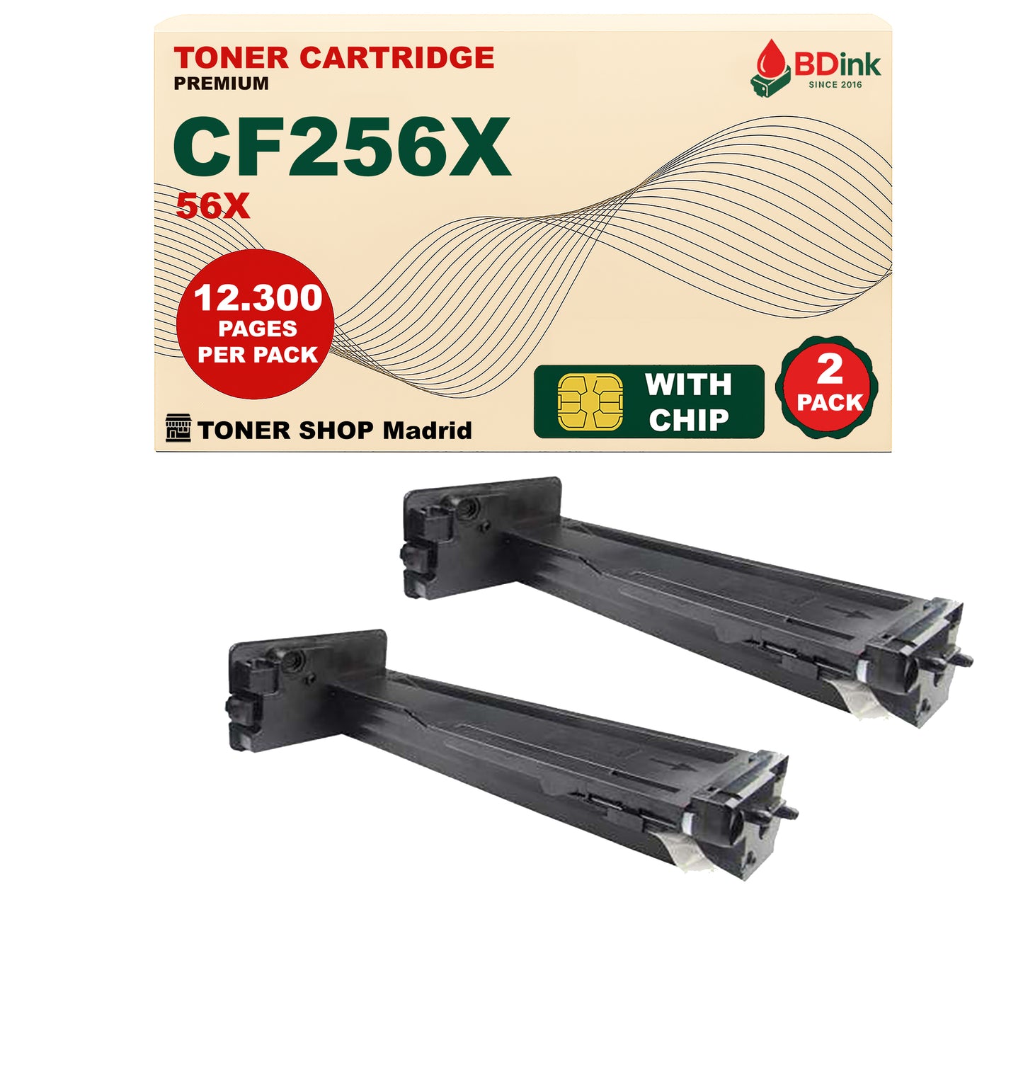 BDink Cartucho Tóner Compatible HP 56X / CF256X Negro