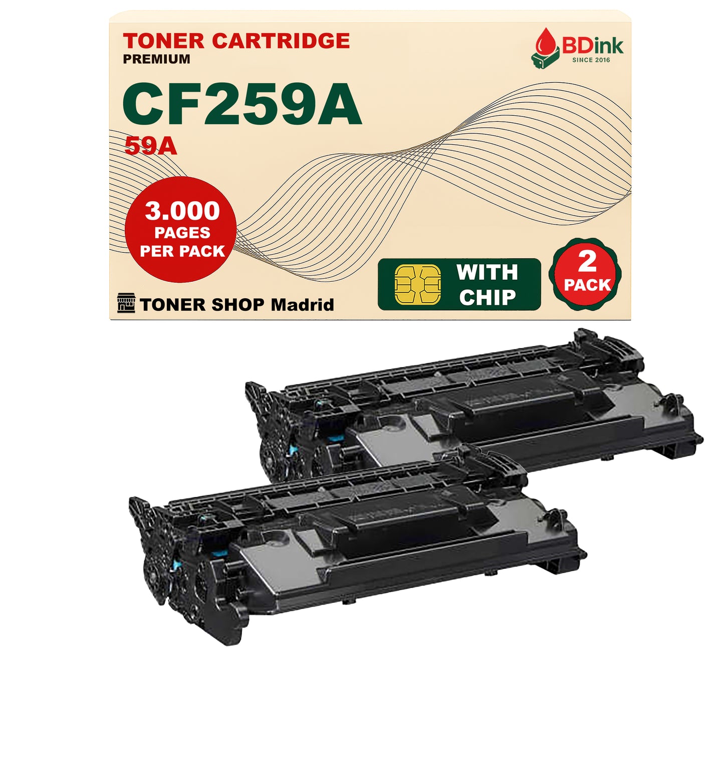 BDink Cartucho Tóner Compatible HP 59A / CF259A Negro