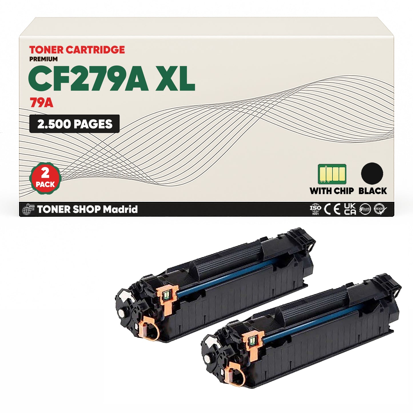 BDink Cartucho Tóner Compatible HP 79A / CF279A XL Negro