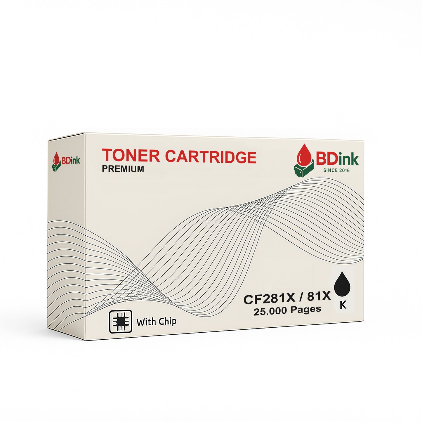 BDink Tóner Compatible HP CF281X CF281A 81X 81A Negro con Chip para M604dn M605dn M606dn MFP M630dn M630f | Alta capacidad hasta 25.000 páginas y rendimiento profesional para oficina