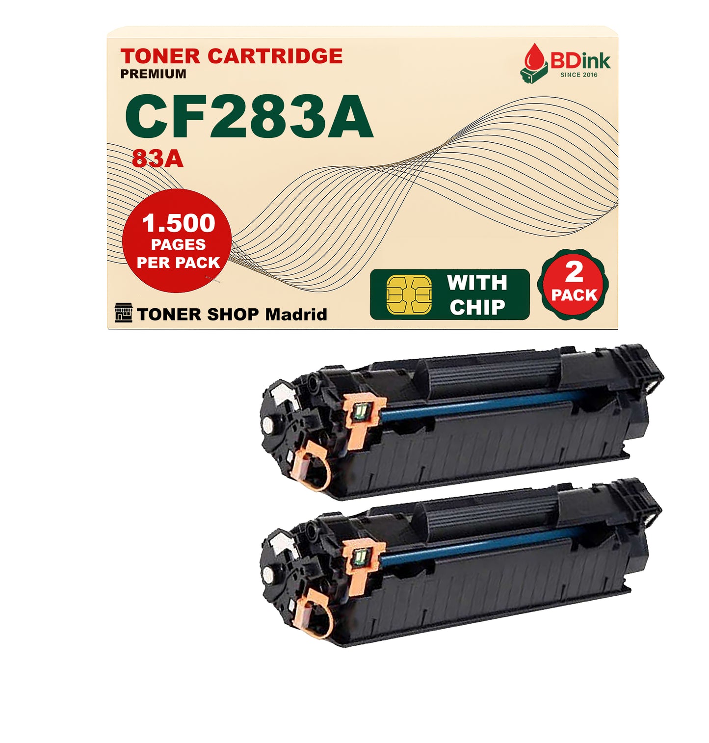 BDink Cartucho Tóner Compatible HP 83A / CF283A Negro