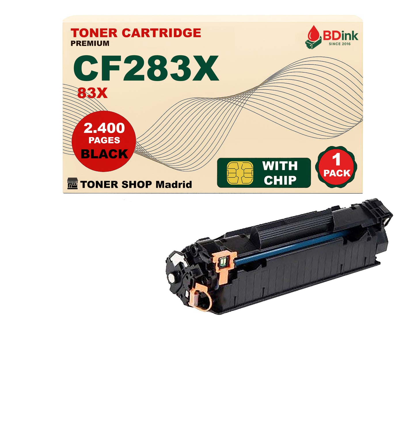 BDink Cartucho Tóner Compatible HP 83X / CF283X Negro