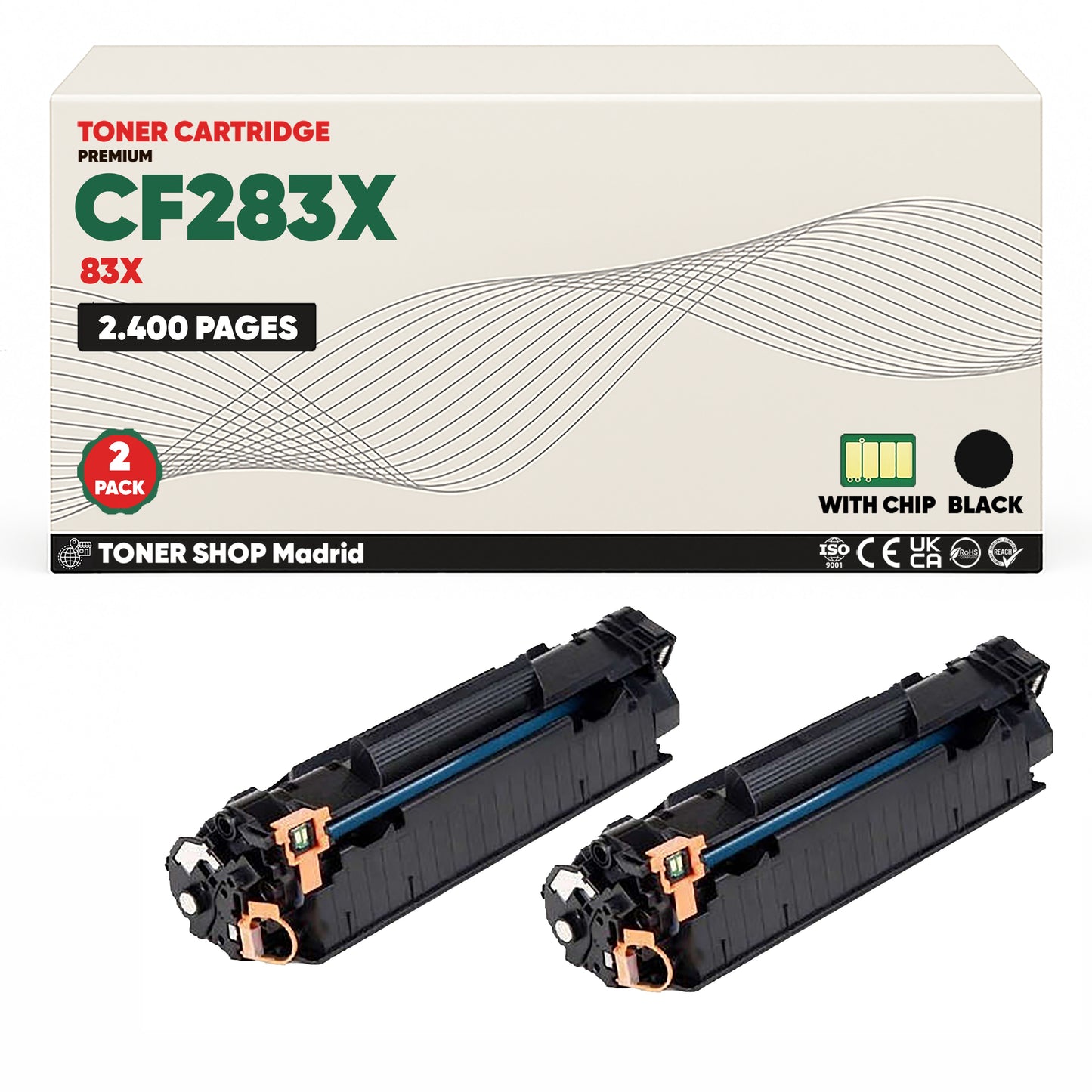 BDink Cartucho Tóner Compatible HP 83X / CF283X Negro