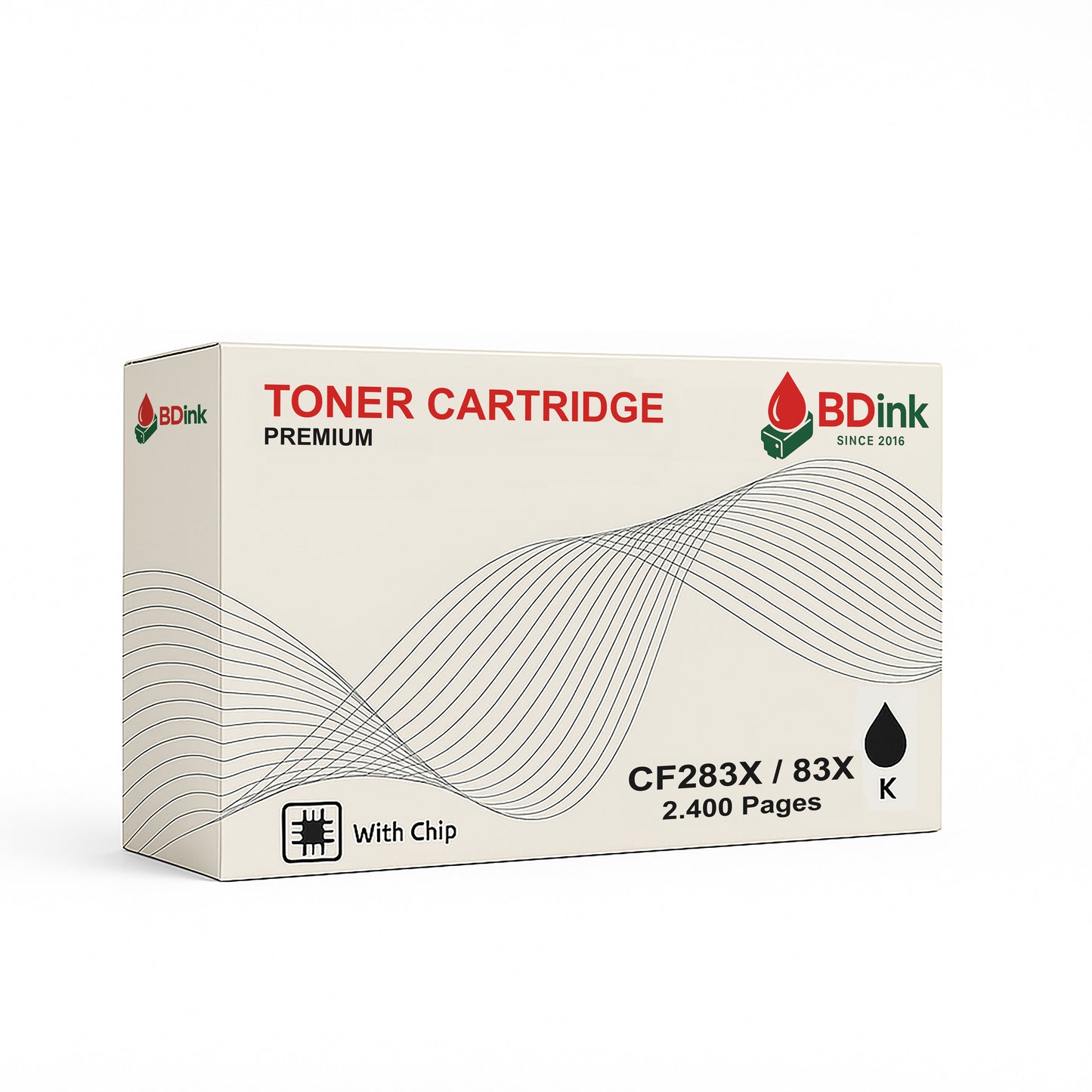 BDink Tóner CF283X 83X Compatible HP Negro con Chip para M201dw M201n M225dn M225dw | Rendimiento 2.400 páginas por unidad, impresión precisa y entrega rápida