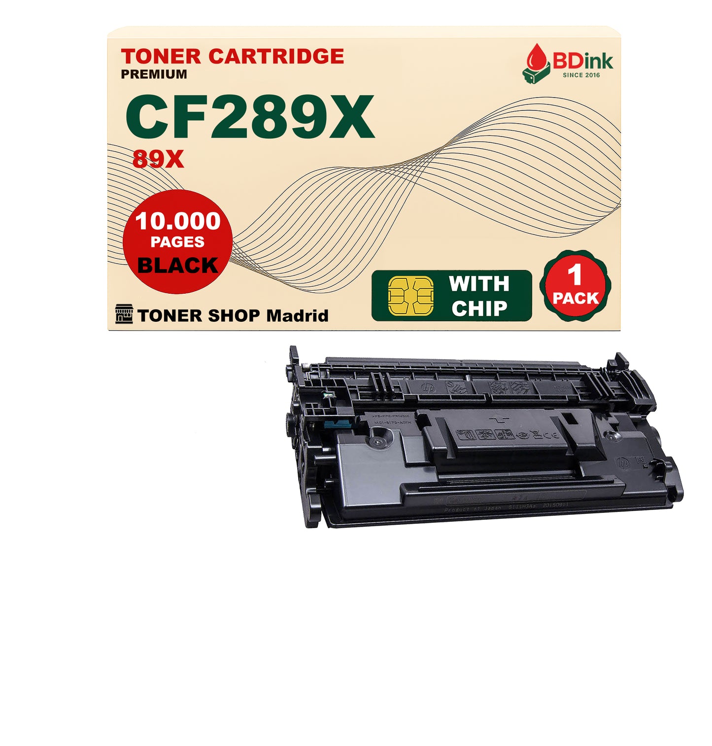 BDink Cartucho Tóner Compatible HP 89X / CF289X Negro