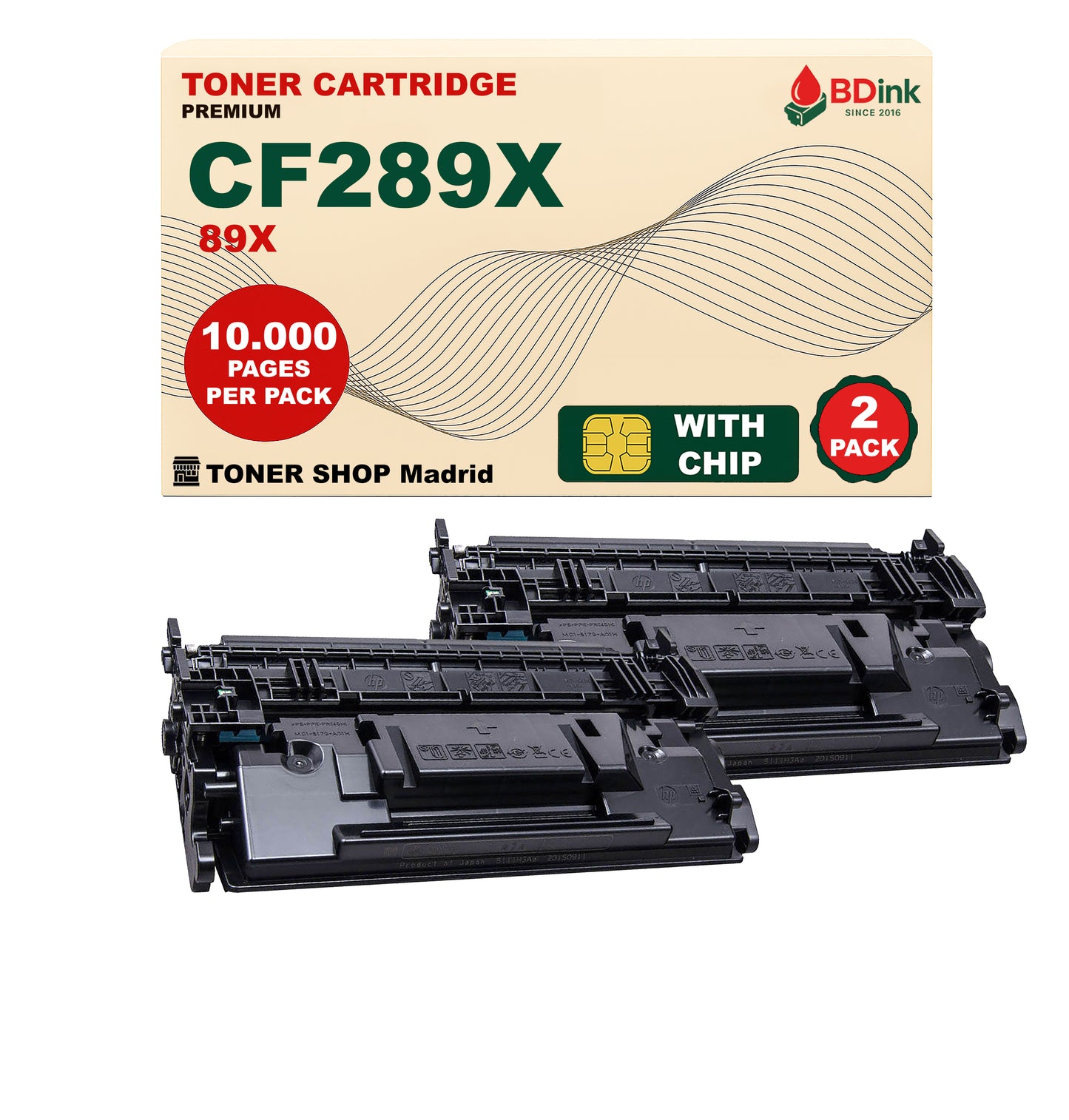 BDink Cartucho Tóner Compatible HP 89X / CF289X Negro