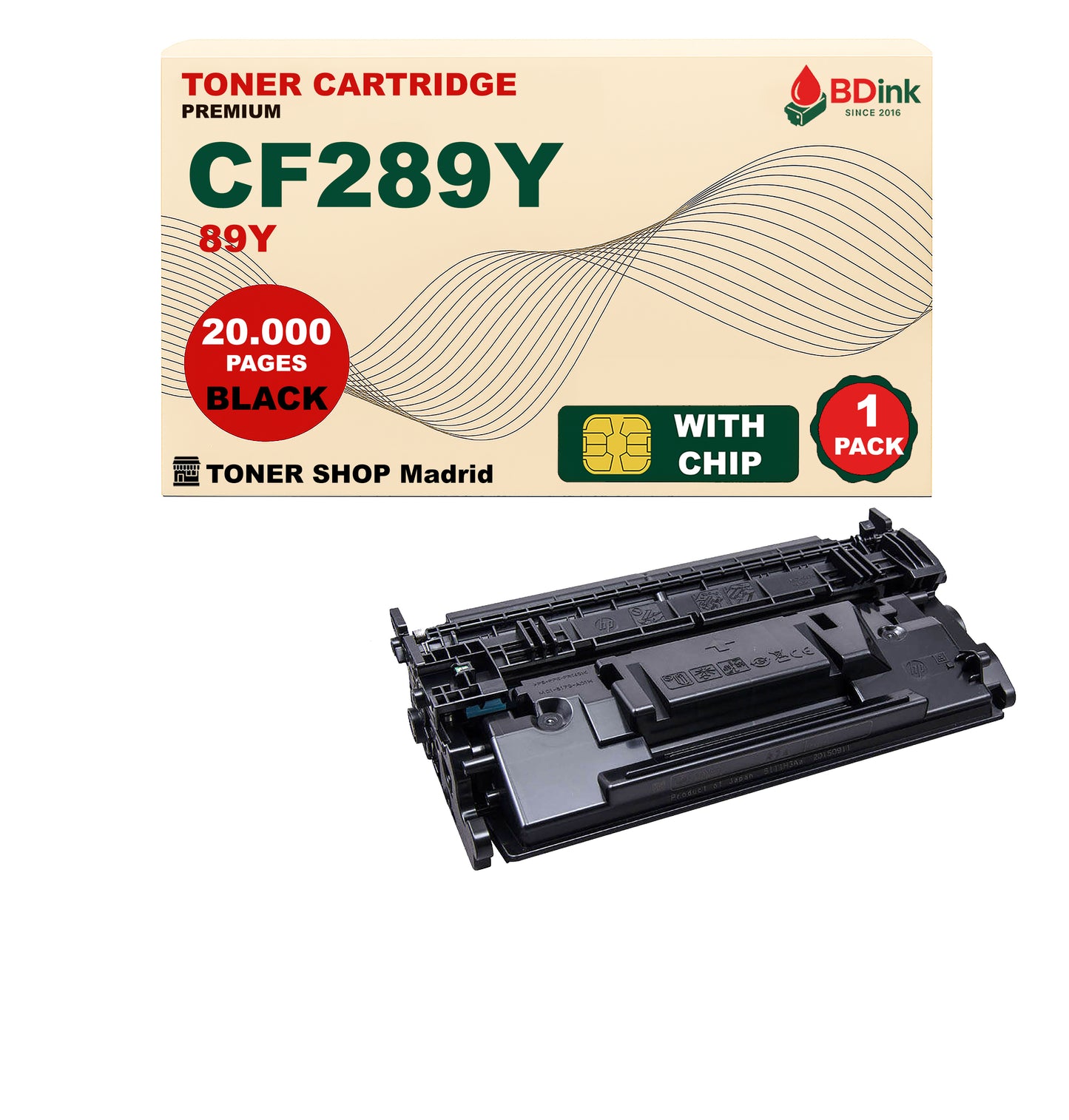 BDink Cartucho Tóner Compatible HP 89Y / CF289Y Negro