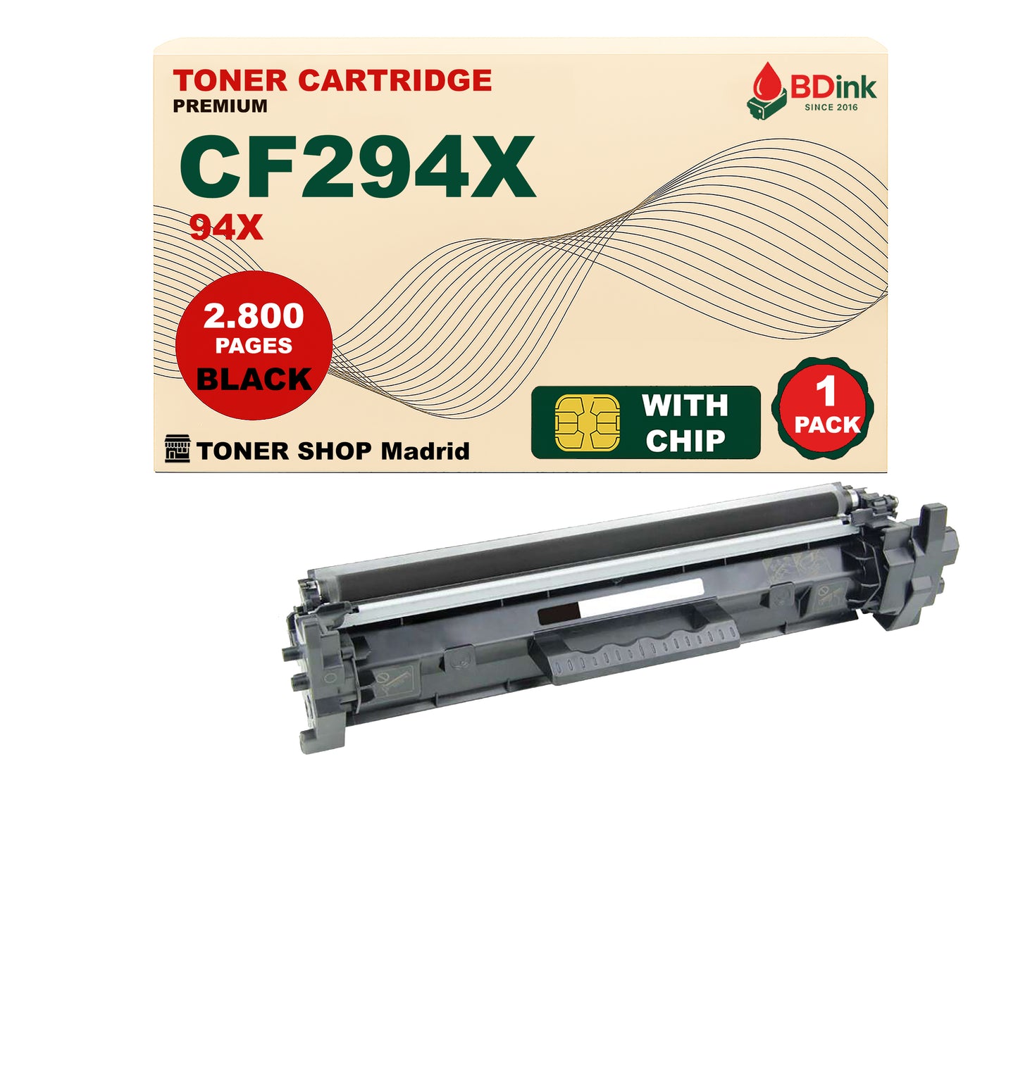 BDink Cartucho Tóner Compatible HP 94X / CF294X Negro