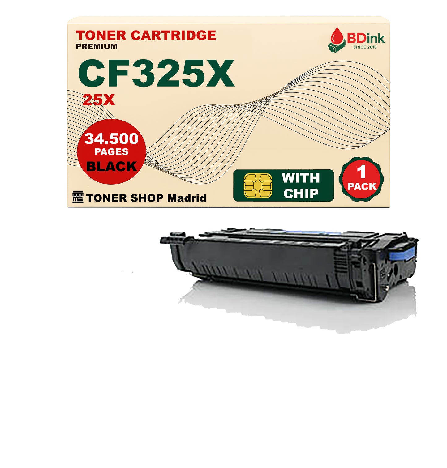 BDink Cartucho Tóner Compatible HP 25X Negro CF325X