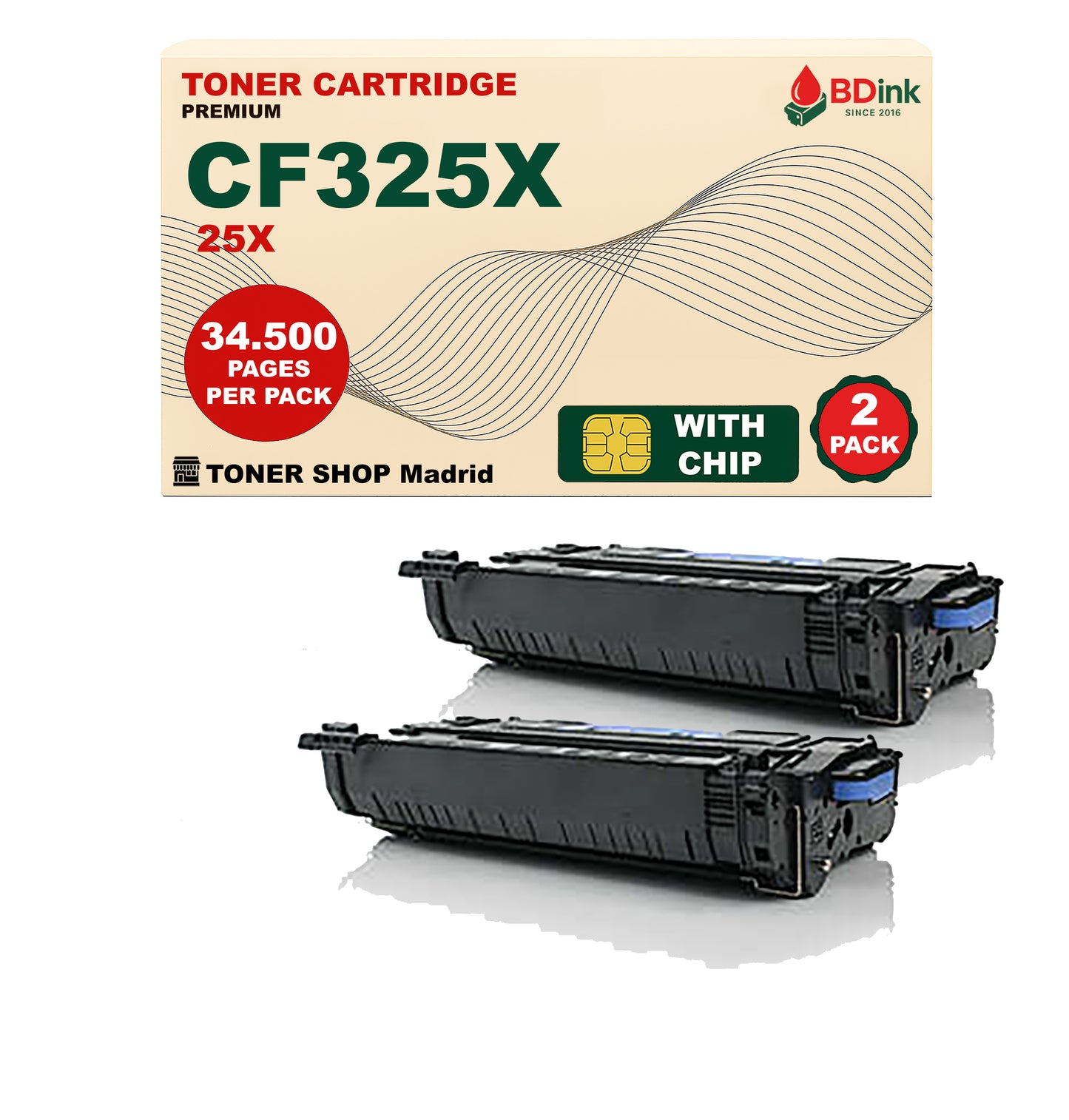 BDink Cartucho Tóner Compatible HP 25X Negro CF325X