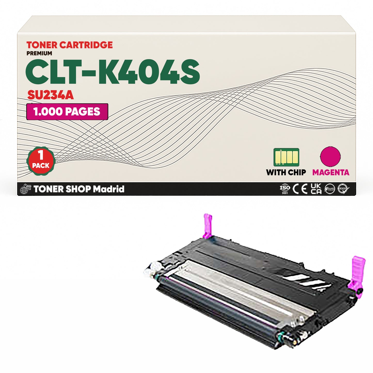 BDink Cartucho de Toner Compatible Samsung CLT-K404S (Pack 4) CMYK