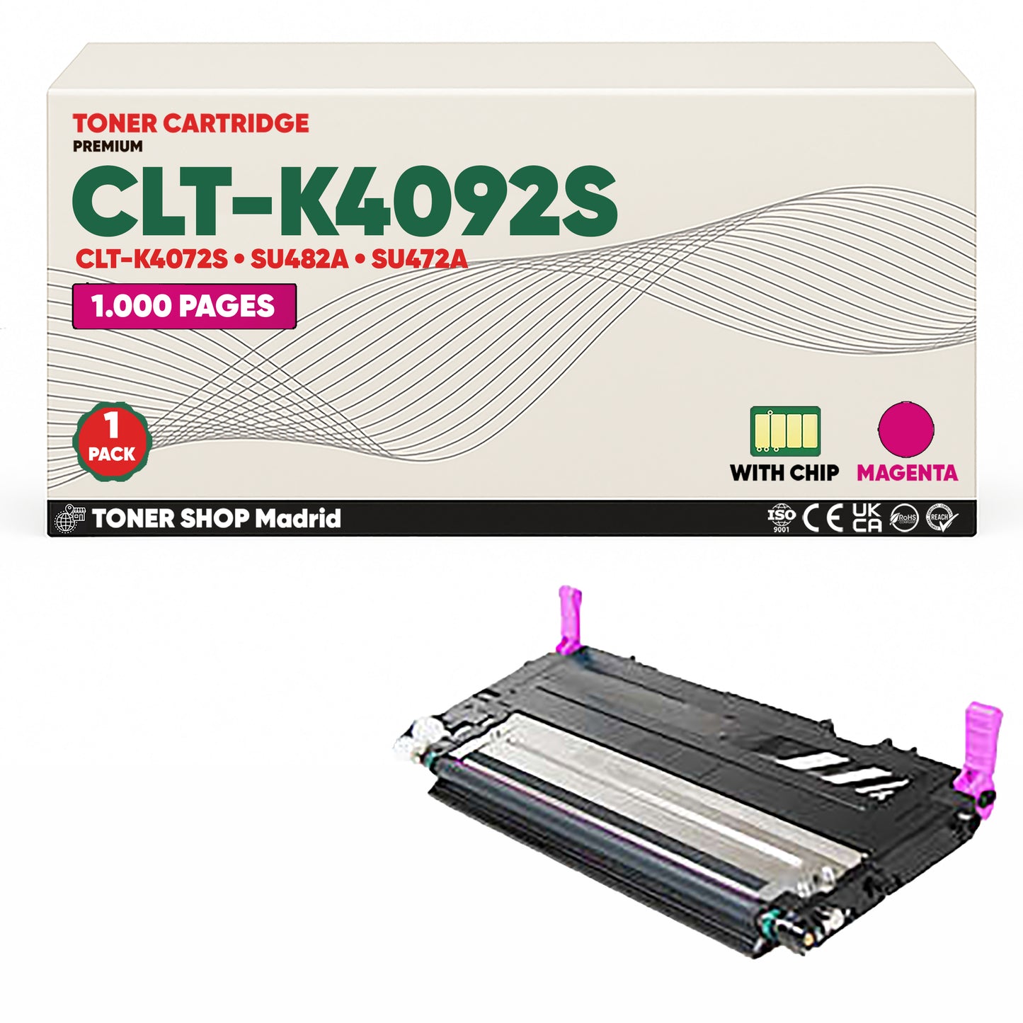 BDink Cartucho de Toner Compatible Samsung CLT-K4092S (Pack 4) CMYK