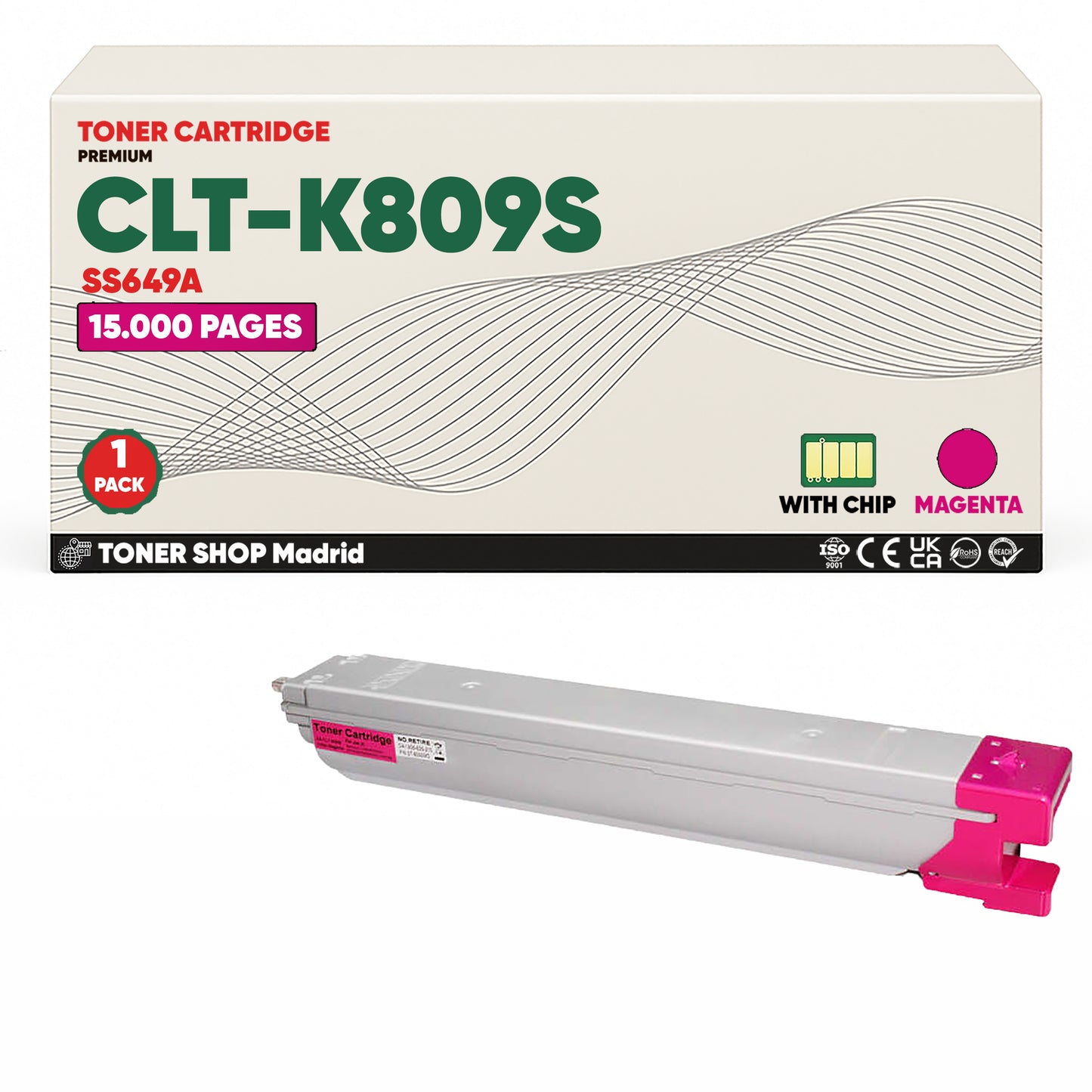 BDink Cartucho de Toner Compatible Samsung CLT-K809S (Pack 4) CMYK