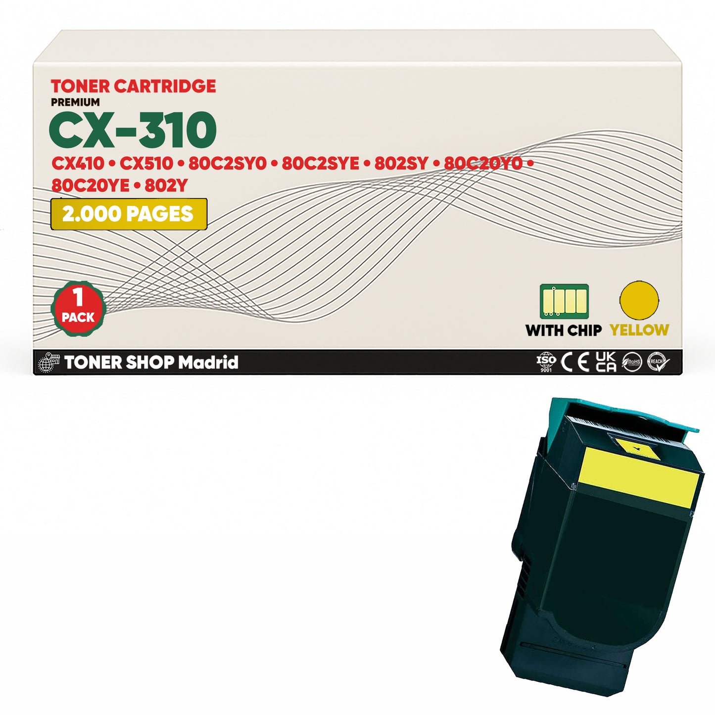 BDink Tóner Compatible Lexmark CX310 (Pack 4 CMYK)