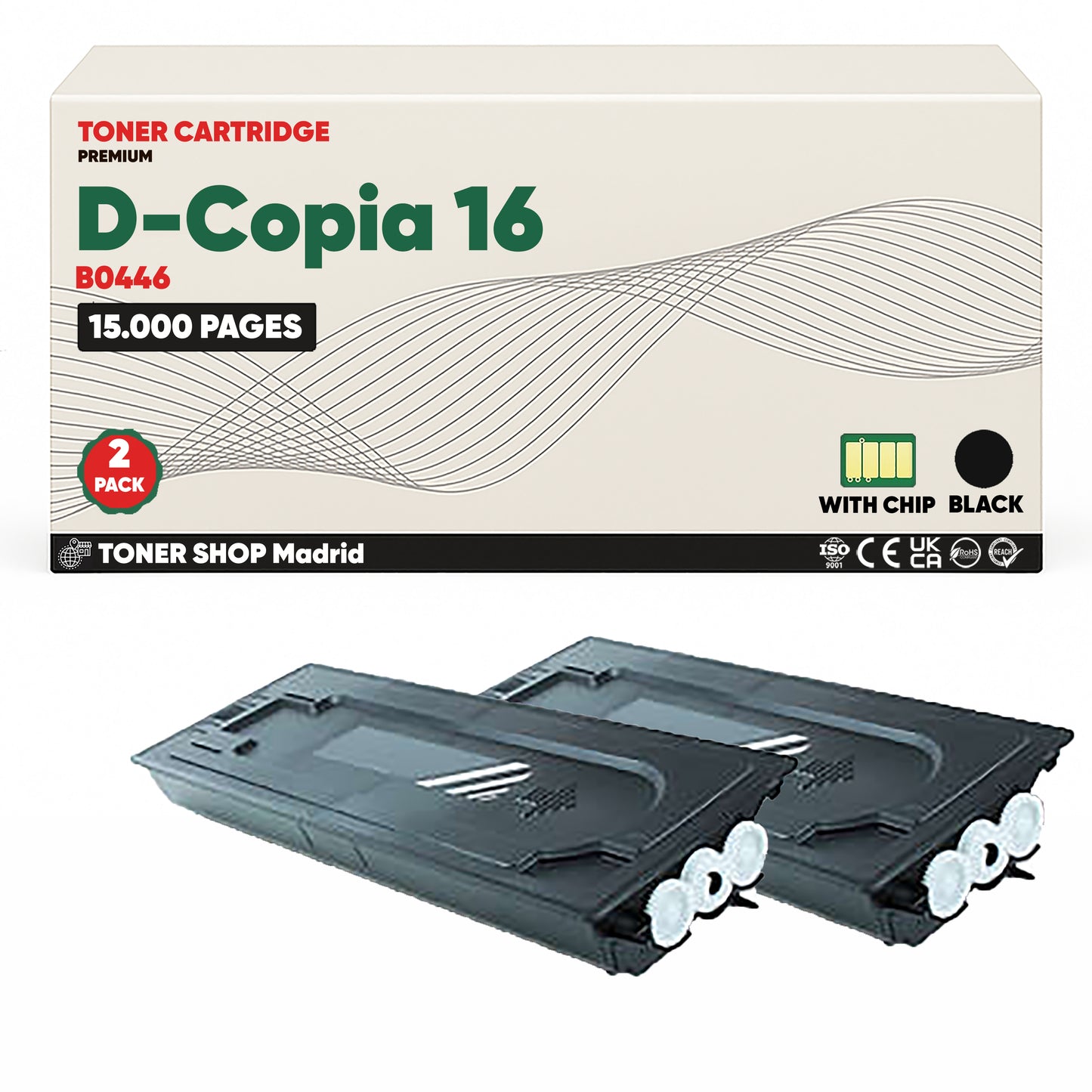 BDink Cartucho Tóner Compatible Olivetti D-Copia 16 Negro