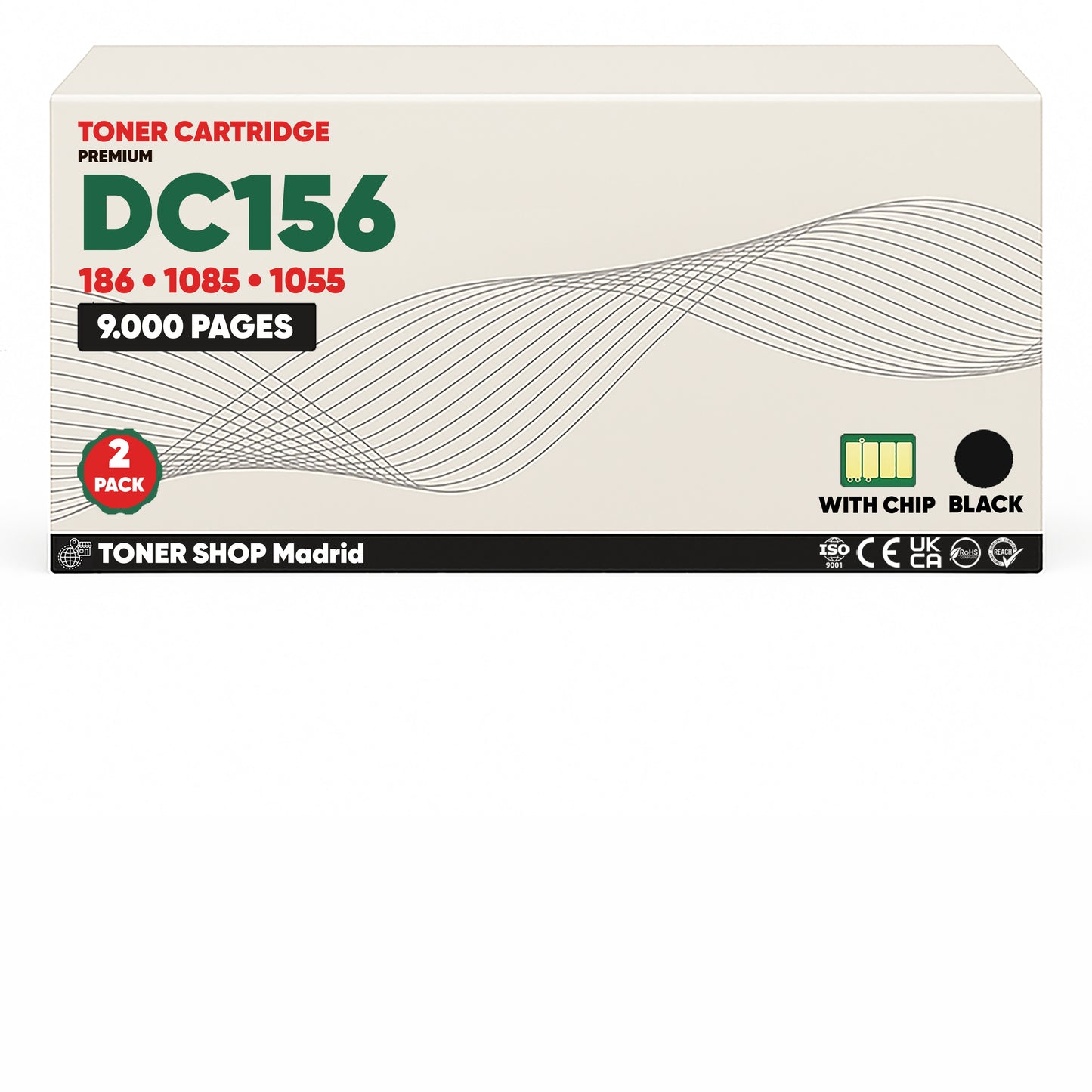 BDink Cartucho Tóner Compatible Xerox DocuCentre DC156/186/1085/1055 Negro