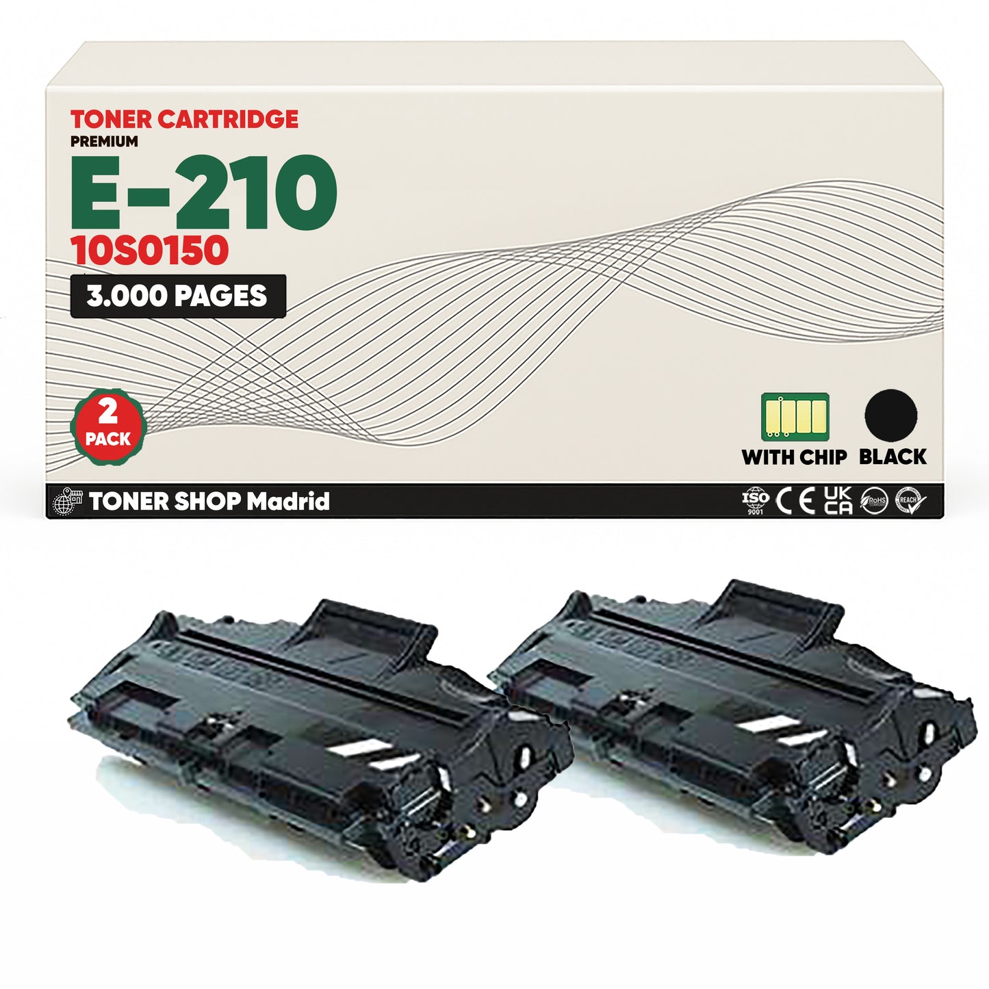 BDink Cartucho Tóner Compatible Lexmark Optra E210 Negro