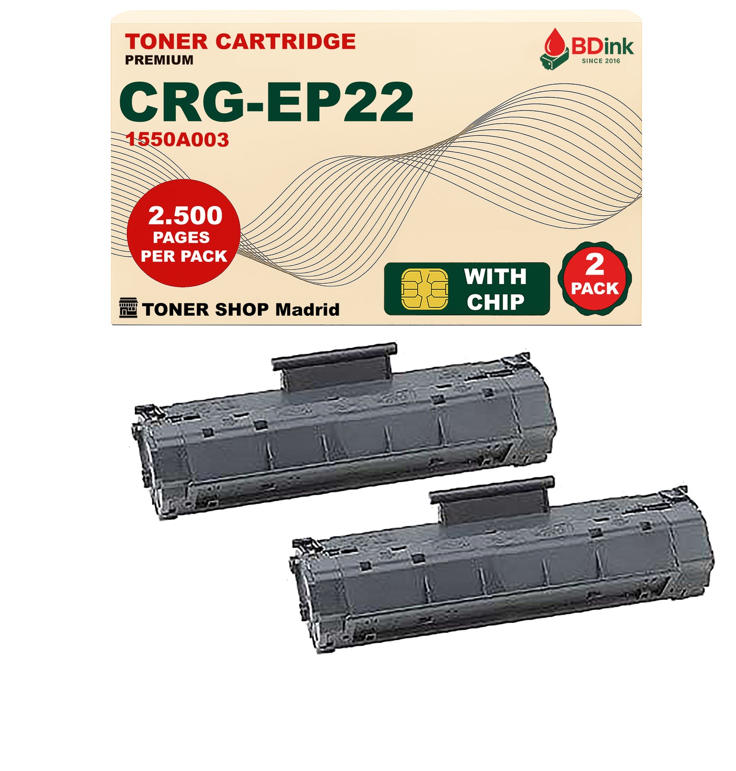BDink Cartucho Tóner Compatible Canon EP22 Negro